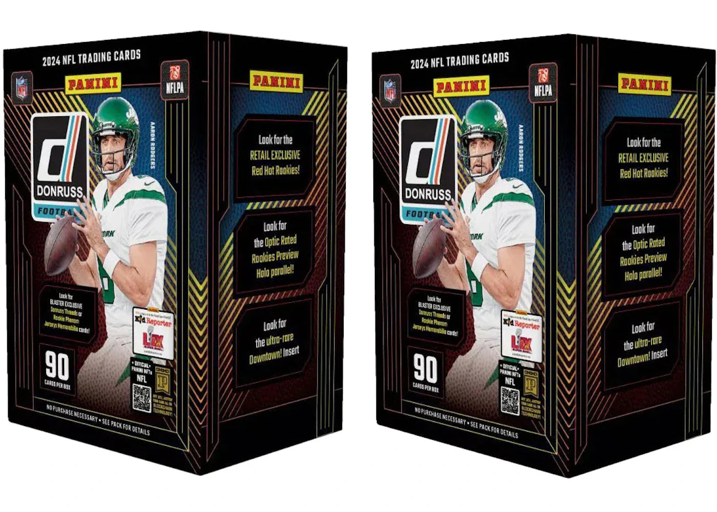 2024 Panini Donruss Football Blaster Box (Red Hot Parallel) 2x Lot