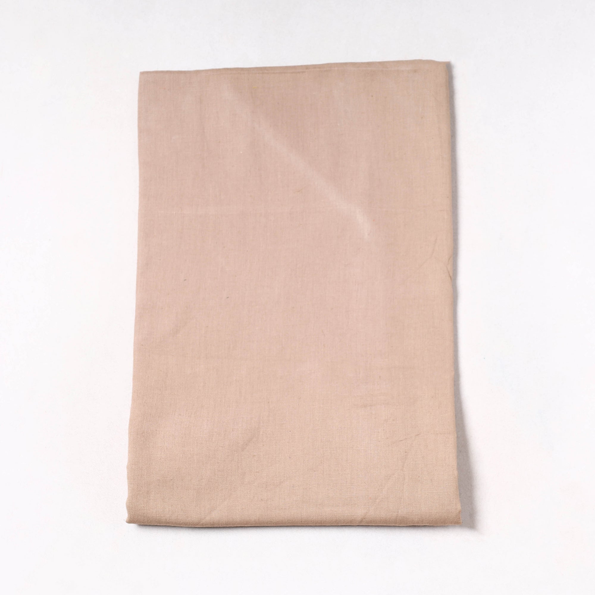 ITOKRI CRAFTS INITIATIVE Brown - Prewashed Plain Dyed Flex Cotton Precut Fabric (1 meter) 55