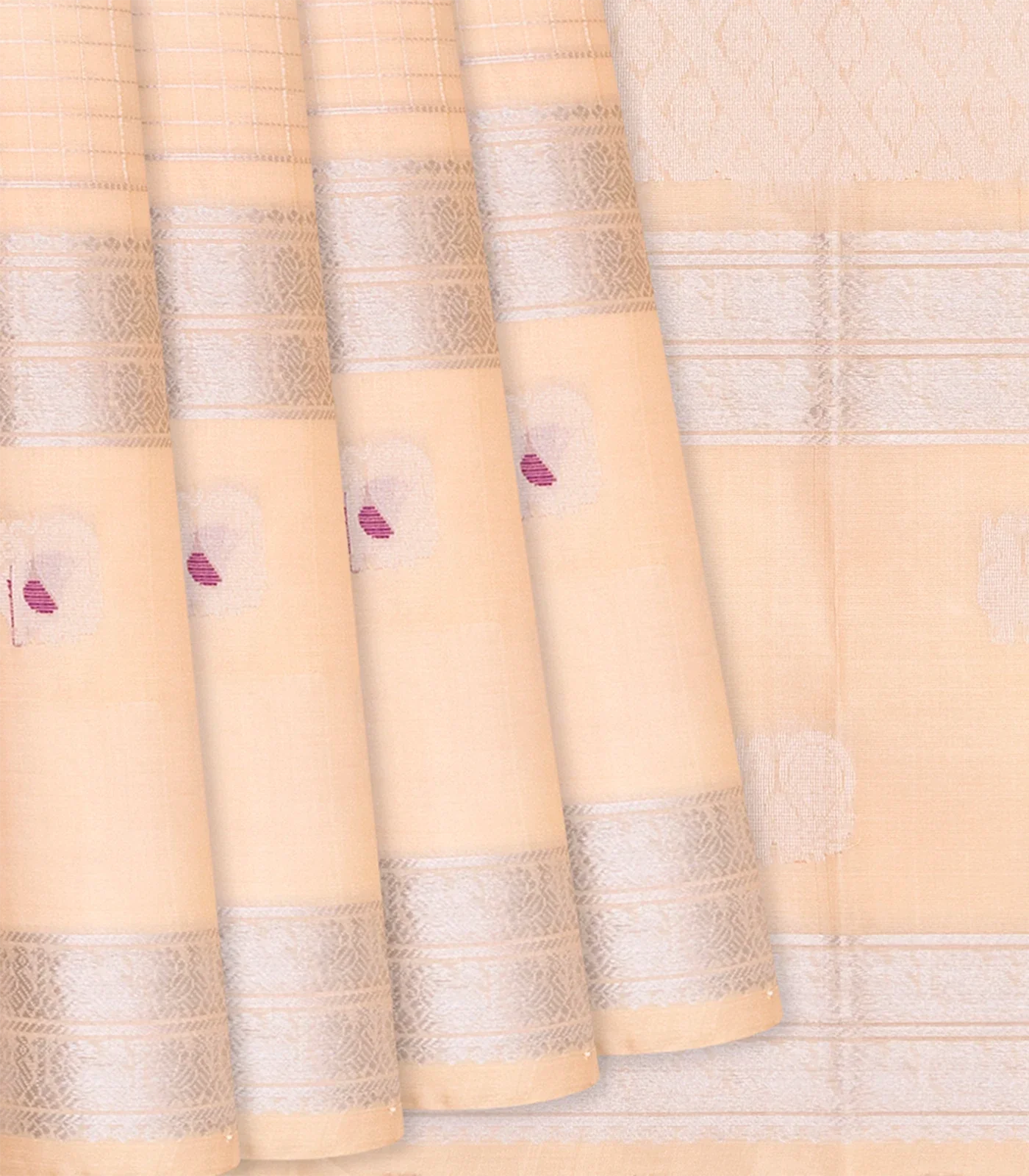 RmKV Taupe Handloom Chirala Soft Silk Saree With Annam Motifs-Taupe
