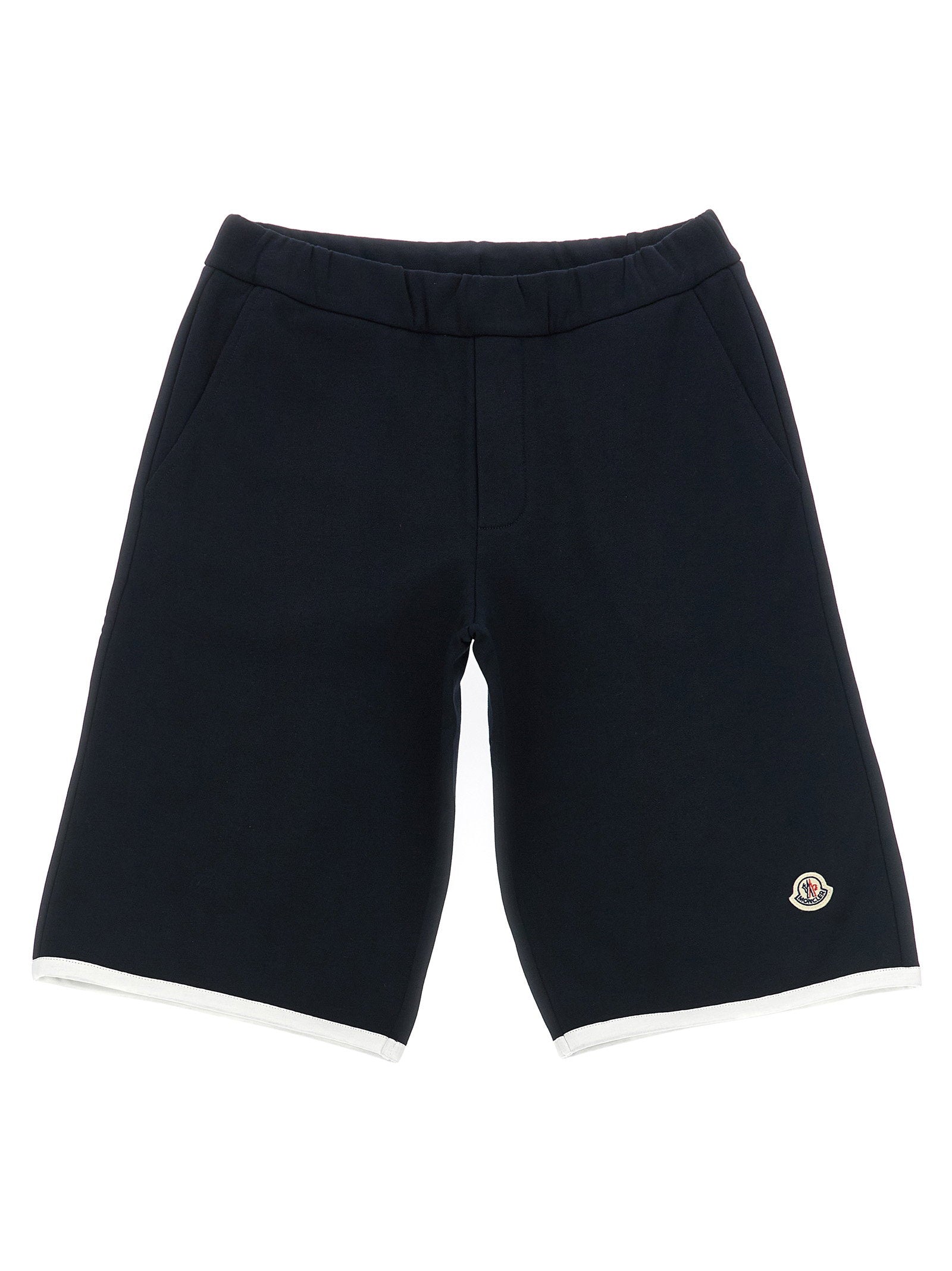 Moncler Enfant Logo Patch Bermuda Shorts – 100% cotton
