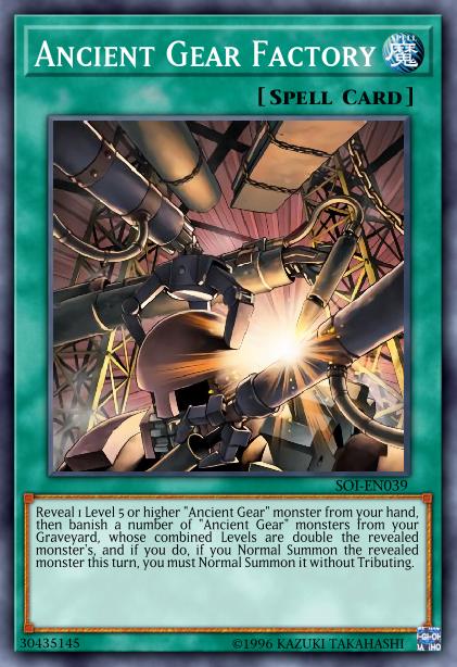 Yu-Gi-Oh! Ancient Gear Factory - SOI-EN039 - Common - Unlimited