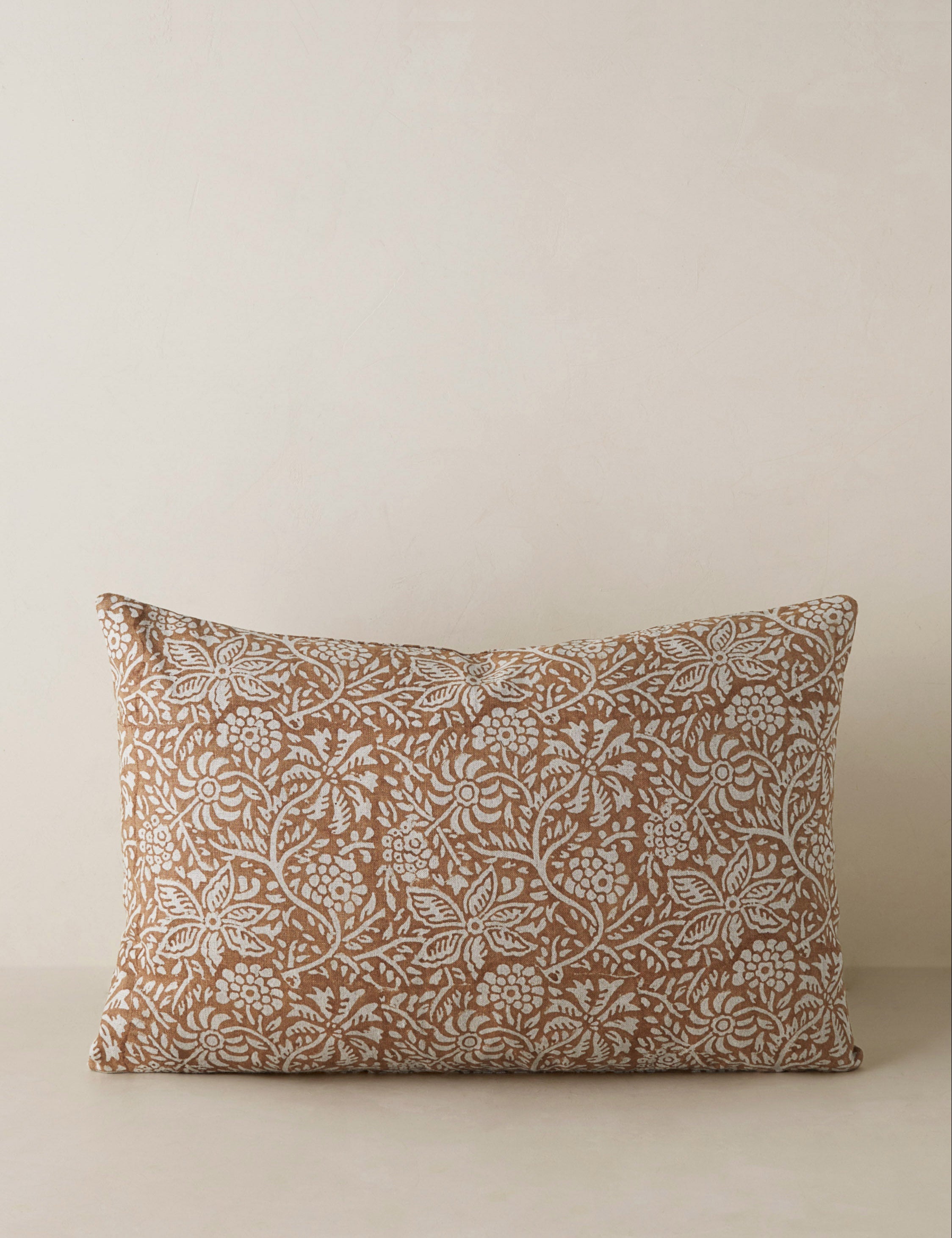 Lulu and Georgia Clea Linen Pillow – Camel - view 2