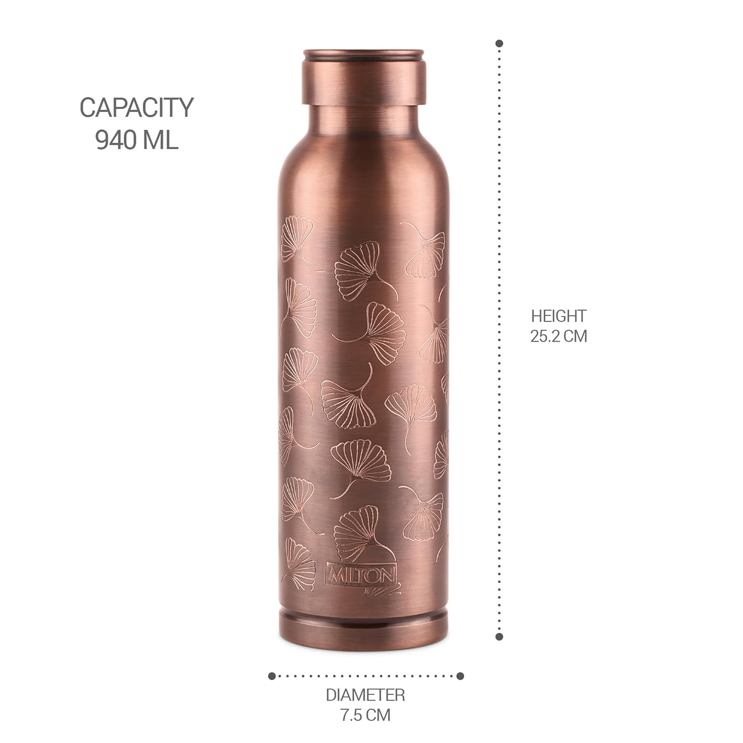 Milton 1000 Copper Swasth Water Bottle | 1 Pc - view 5