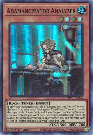 Yu-Gi-Oh! Adamancipator Analyzer - MP21-EN226 - Super Rare - 1st Edition