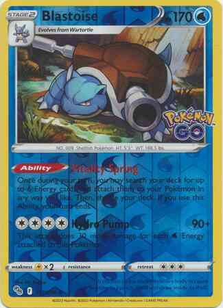 Rare holo pgo-017 – Pokémon Blastoise - 017/078 - Rare Holo [pgo-017] [Reverse Holo]