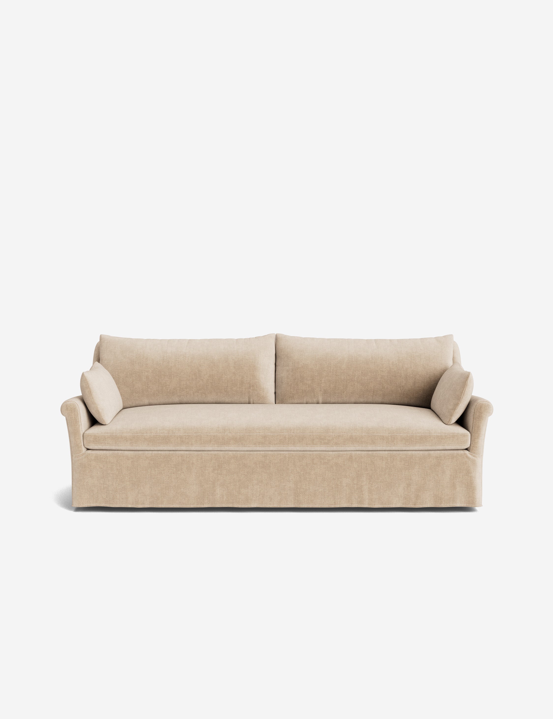 Lulu and Georgia Portola Rolled Arm Slipcover Sofa - view 14