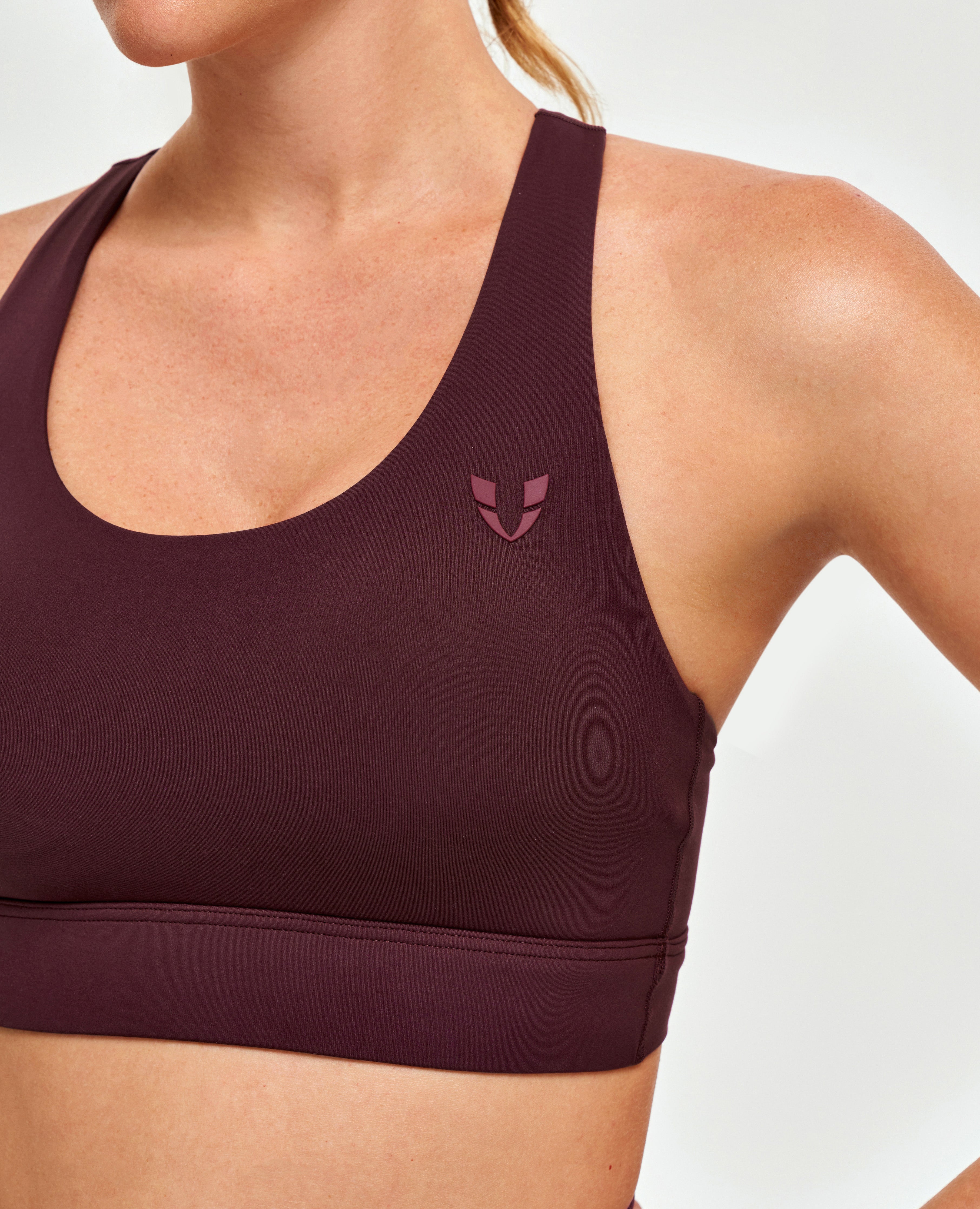 FIRM ABS Energy Sports Bra - Wine Red - view 4