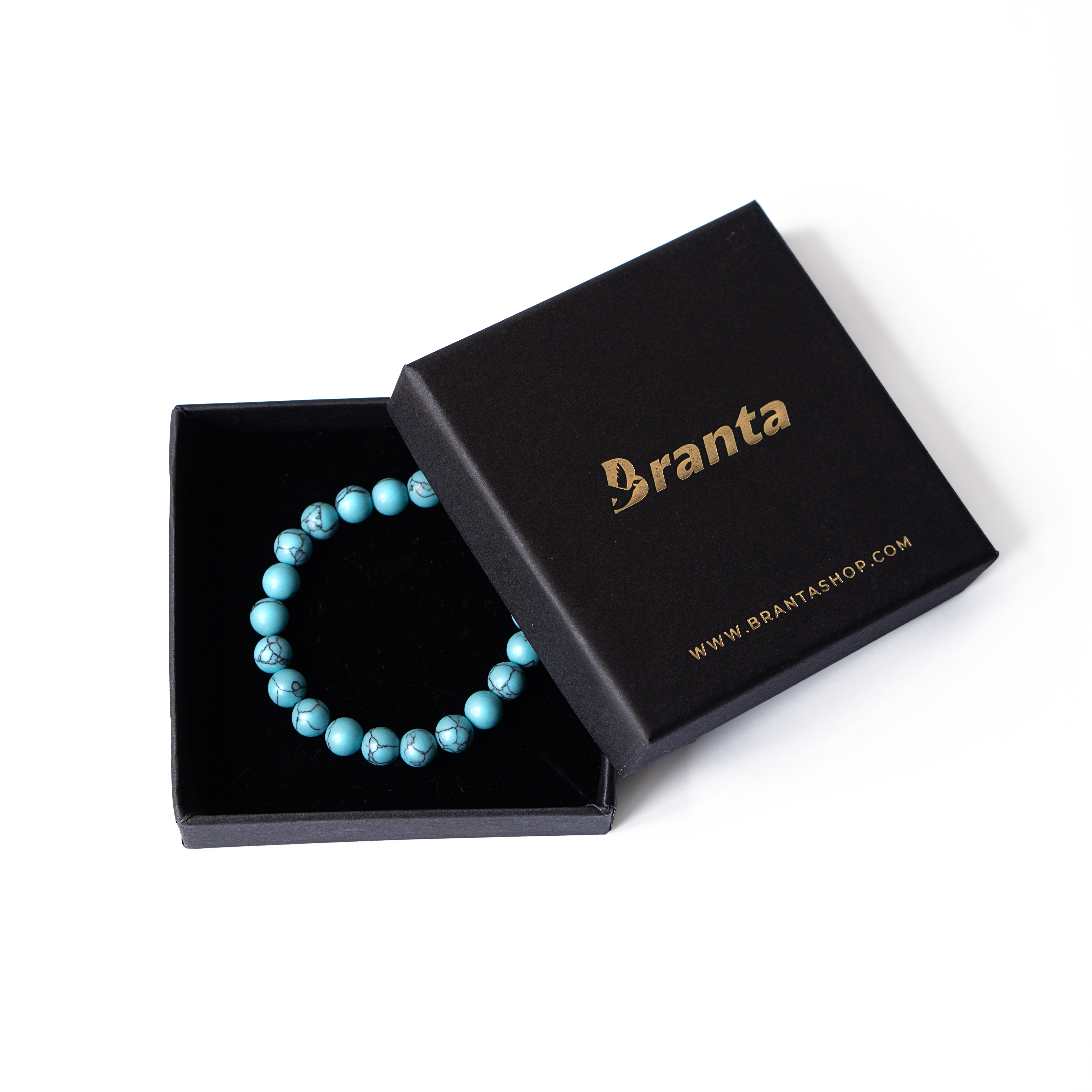 brantashop Spiritual Turquoise Blue Crystal Bracelet For Men - view 4