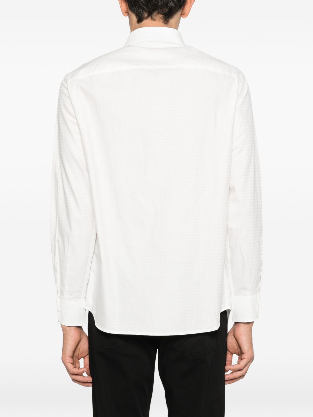 Emporio Armani Logo cotton shirt – 100% Cotton - view 2