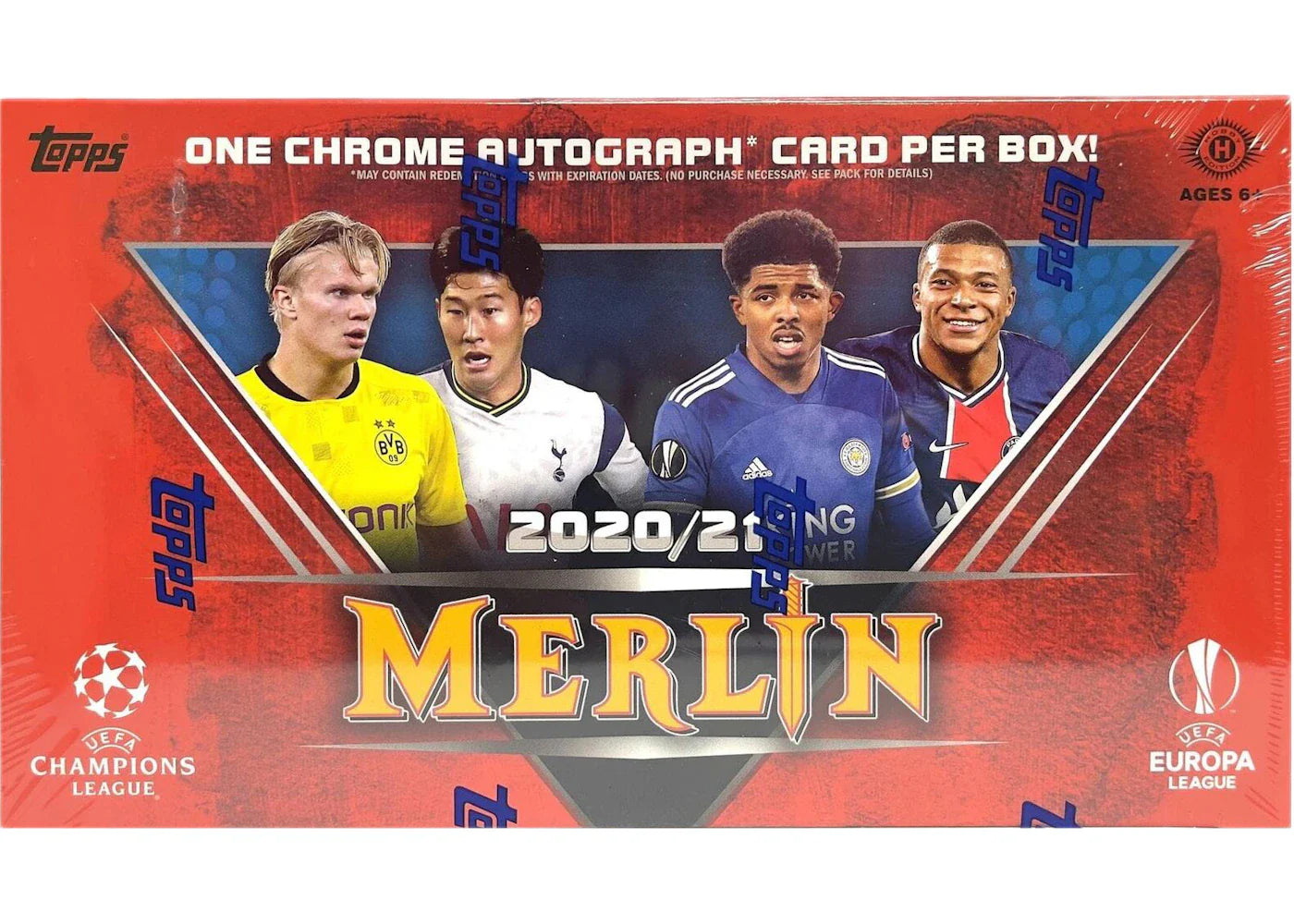 2020-21 Topps Merlin Collection Chrome UEFA Champions League Soccer Hobby Box
