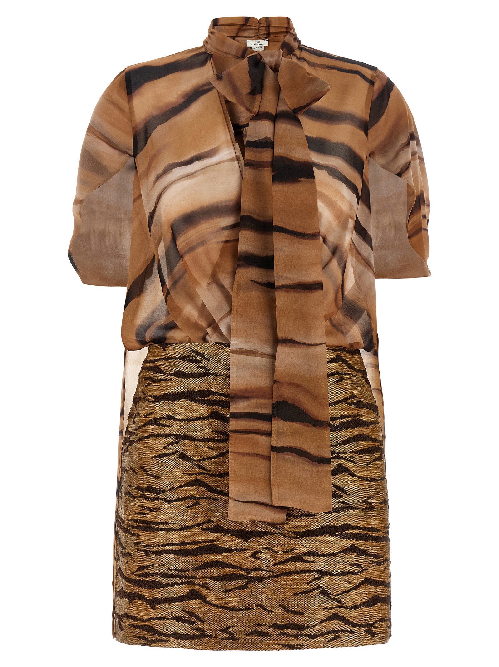 Elisabetta Franchi Animal Dress – 100% polyester