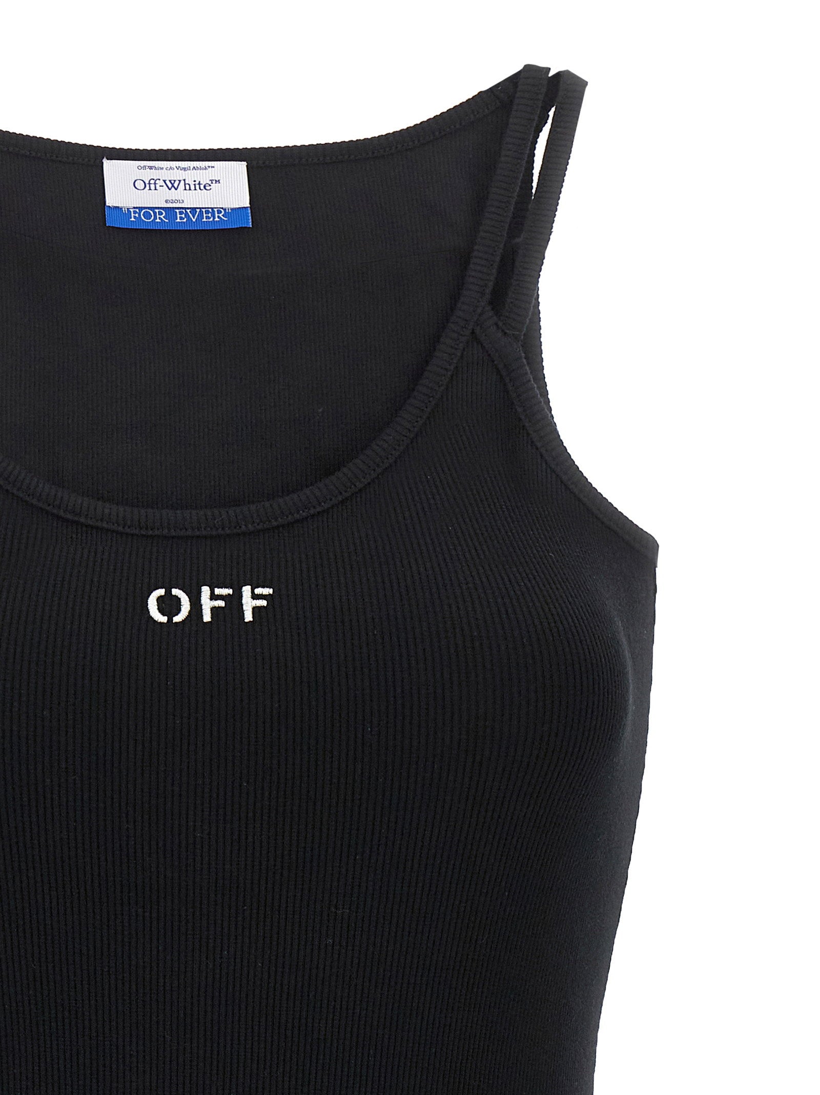 Off White Off Stamp Dress – 98% cotton, 2% elastane - view 3