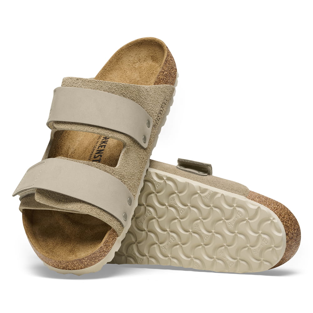 Birkenstock Uji Nubuck Suede Leather – Beige Beige/Taupe