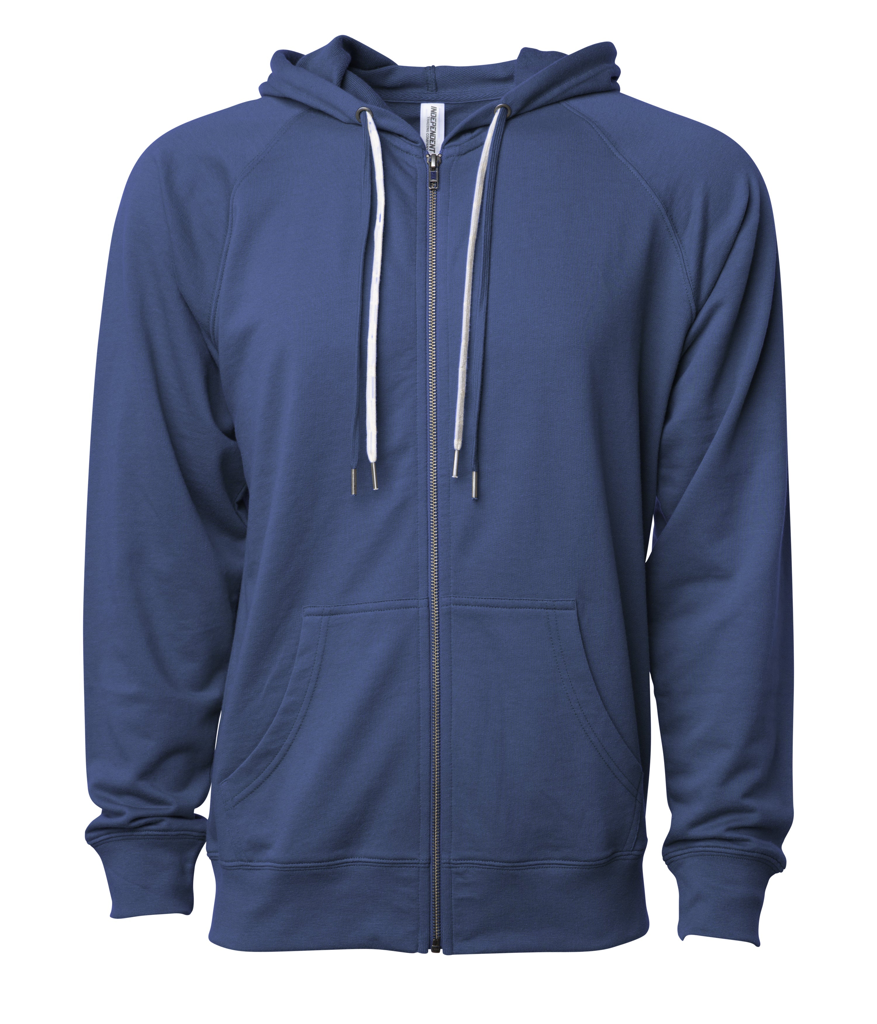 Independent Trading Company Unisex Lightweight Loopback Terry Zip Hood