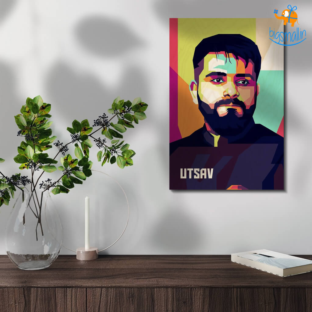 Chitra Chaya Personalized Pop Art Wooden Frame - view 16
