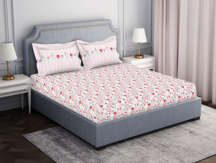 Spaces India Youthopia Floral 100% Cotton Double Bedsheet - Essentials by Spaces - view 8