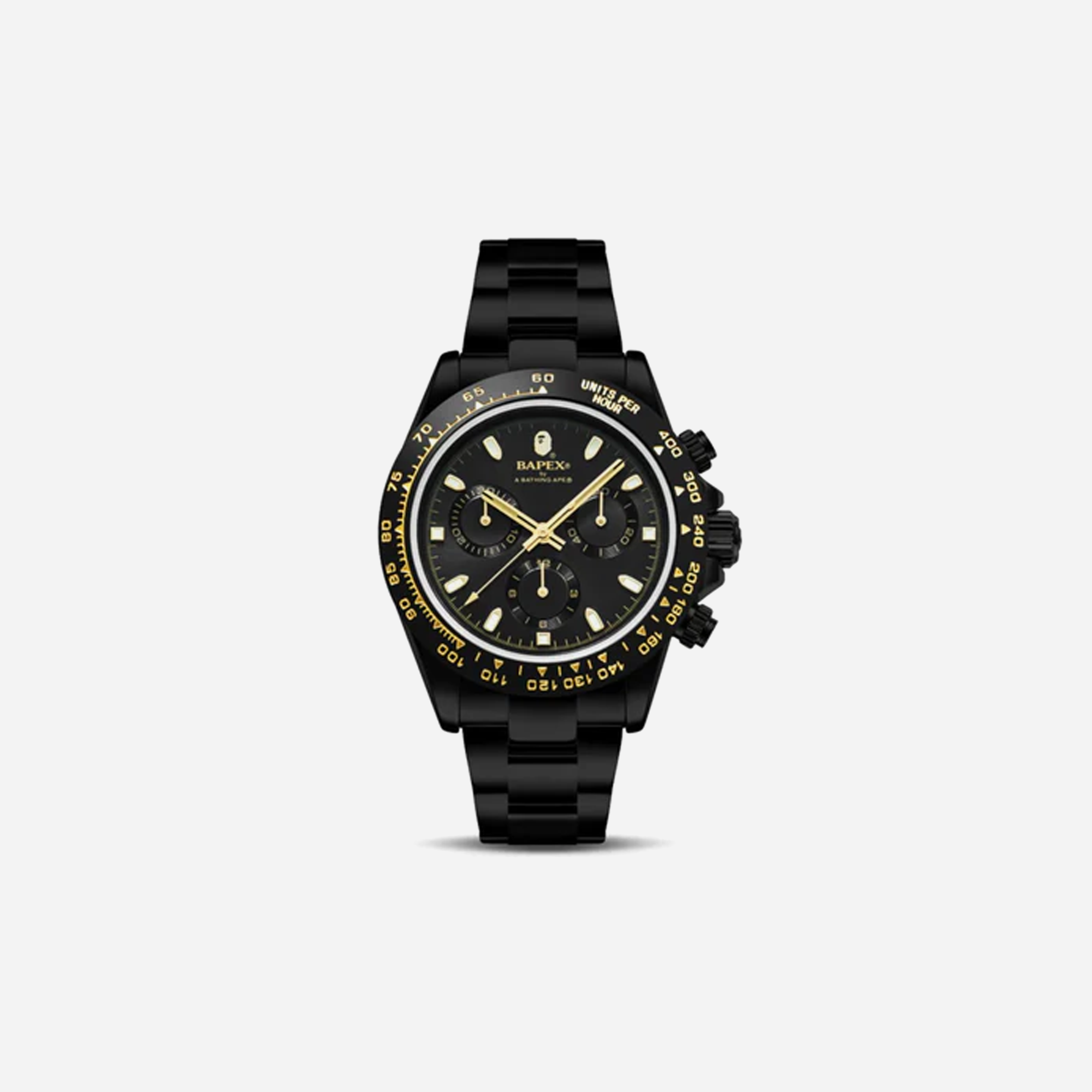 AAPE BY BATHING APE BAPE Type 4 BAPEX Watch Black