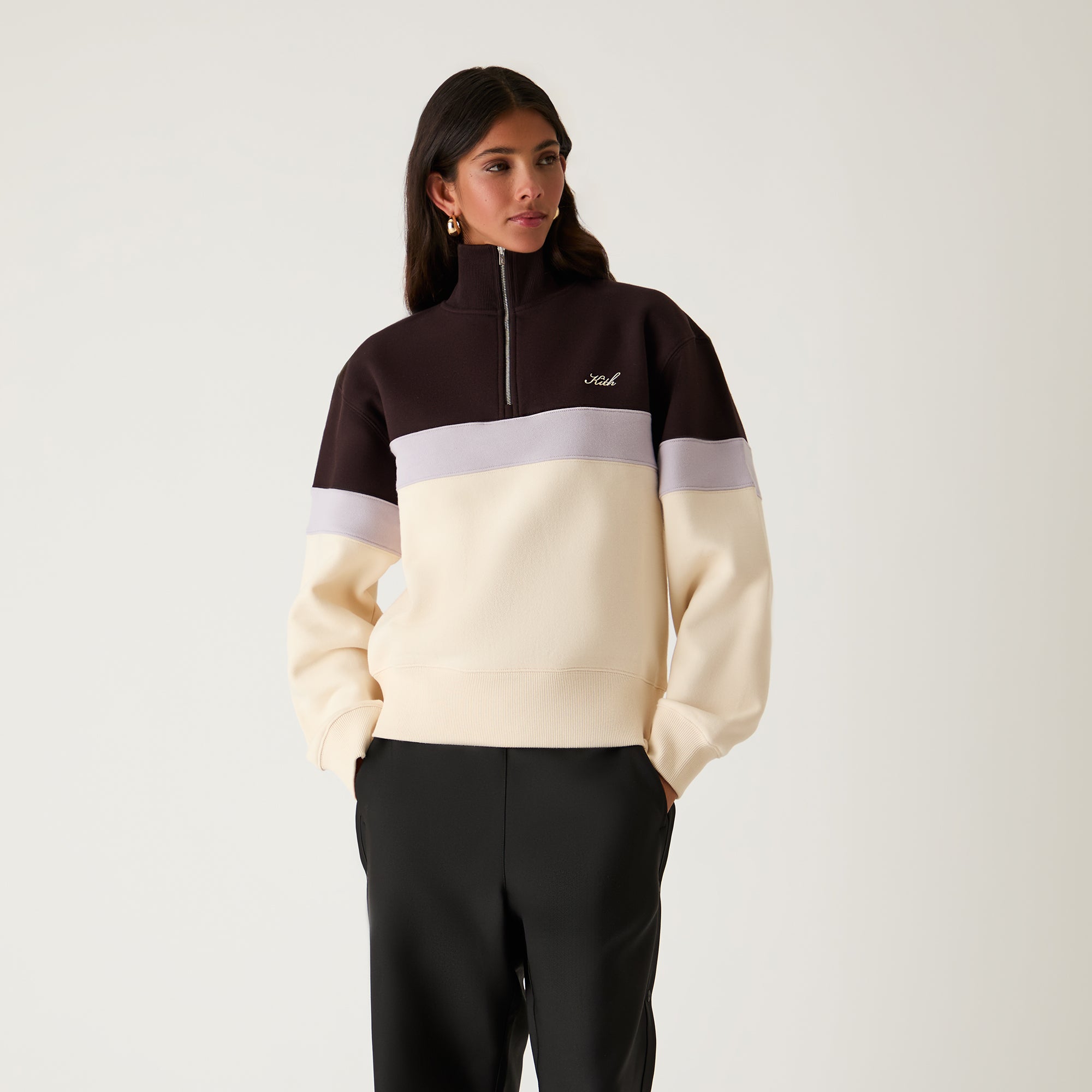 Kith Women Hunter Panelled Quarter Zip - Incognito - view 2