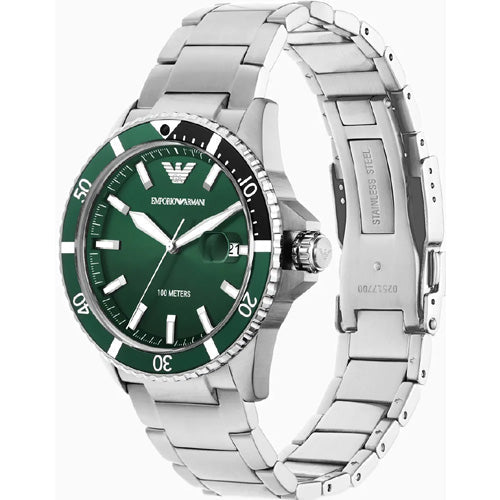 Emporio Armani Diver Green Dial Men 42mm - view 2