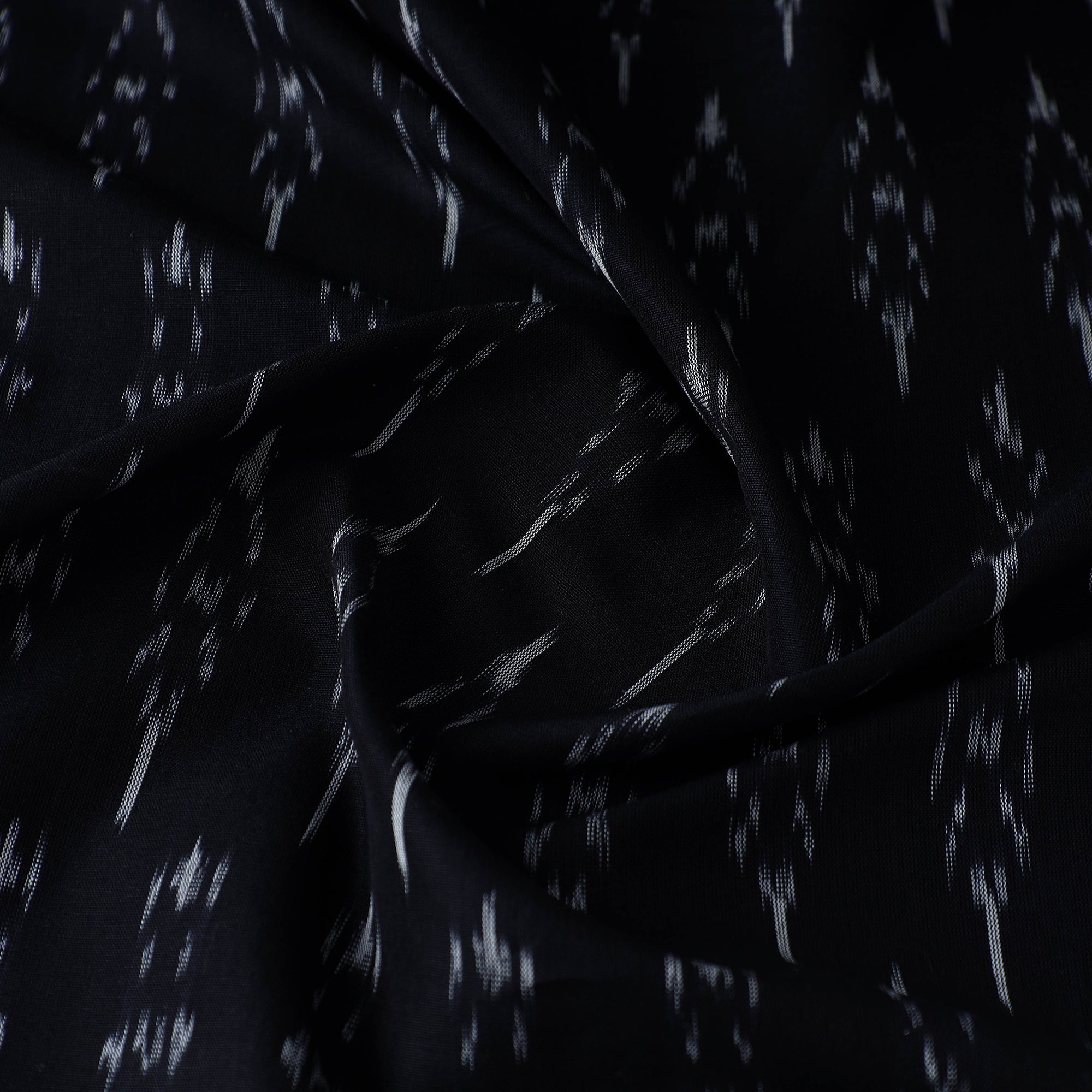 SOUTH KARGHA Black - Mercerised Cotton Pochampally Ikat Fabric 17 - view 4