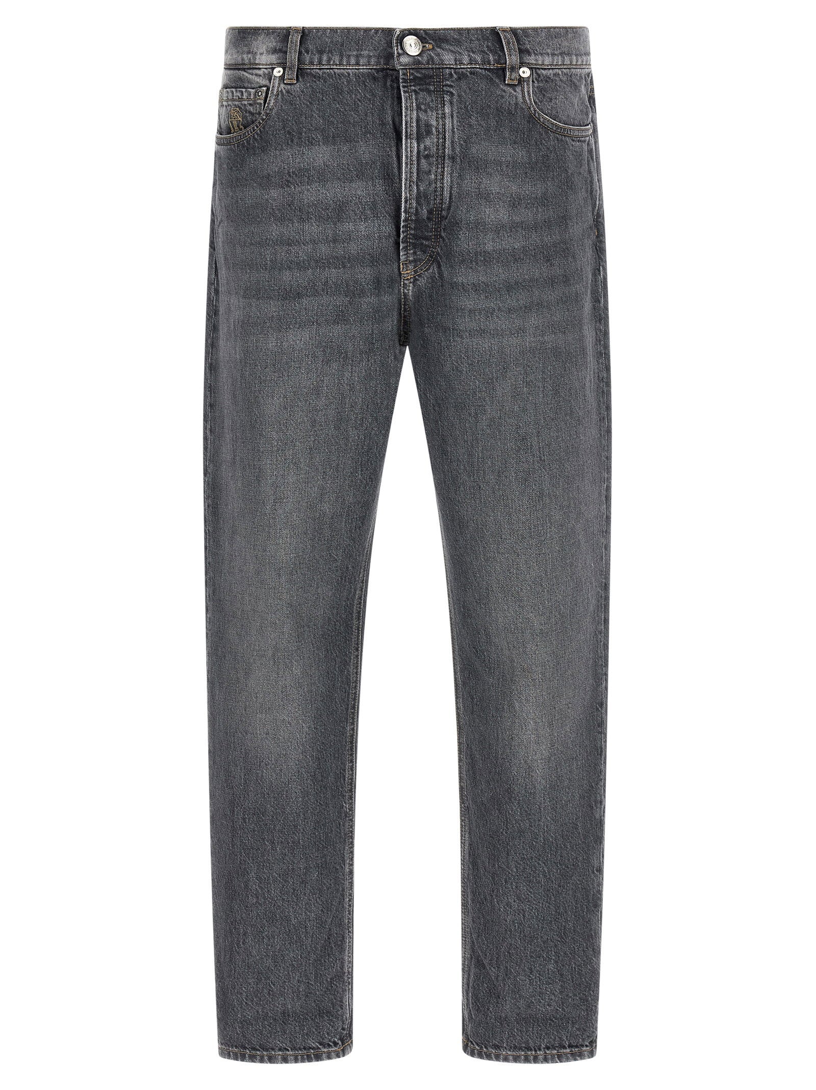 Brunello Cucinelli Jeans Denim Greyscale – 100% cotton