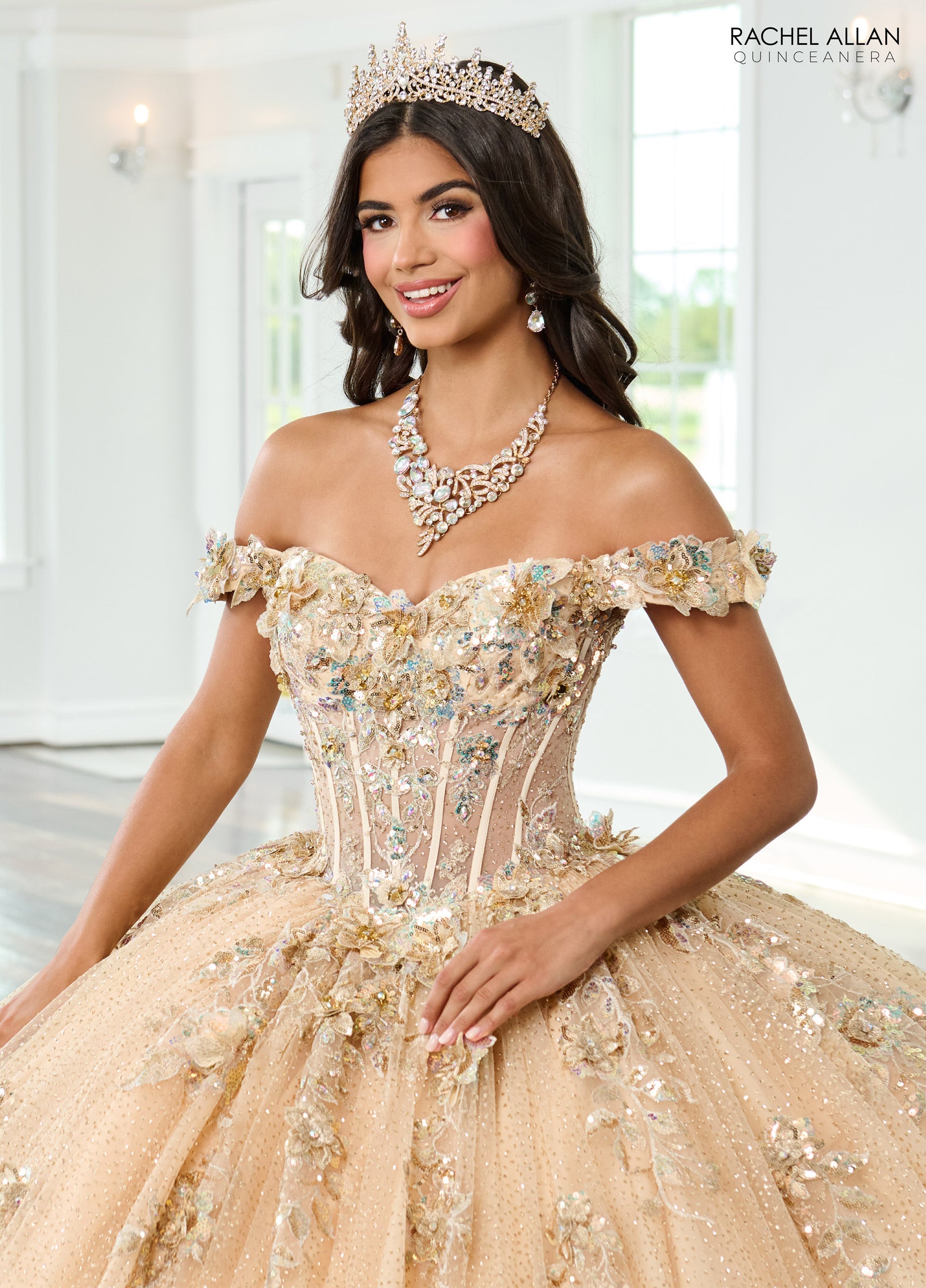 Mary's Bridal Off Shoulder Quinceanera Dress by Rachel Allan RQ3150 - view 4