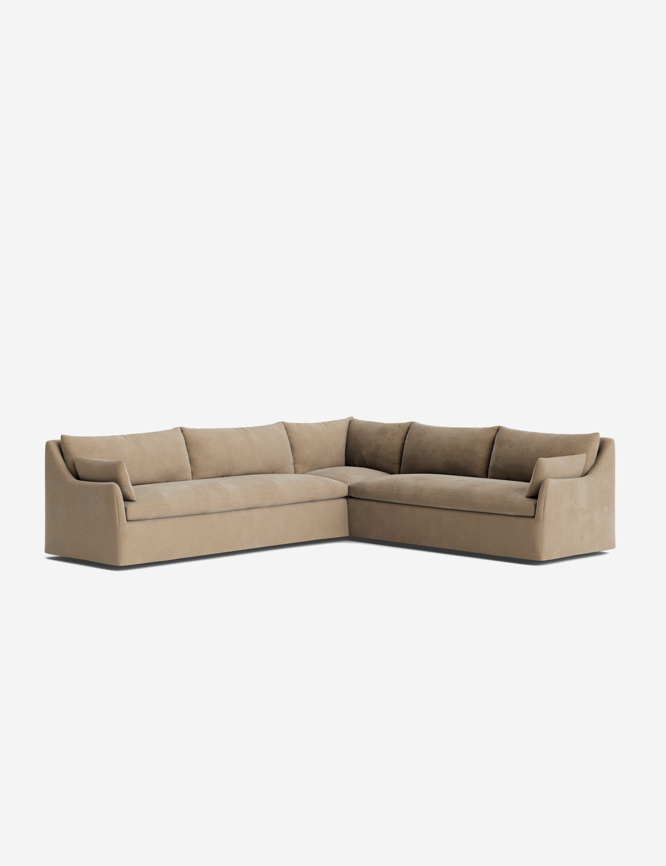 Lulu and Georgia Portola Slipcover Corner Sectional Sofa - view 65
