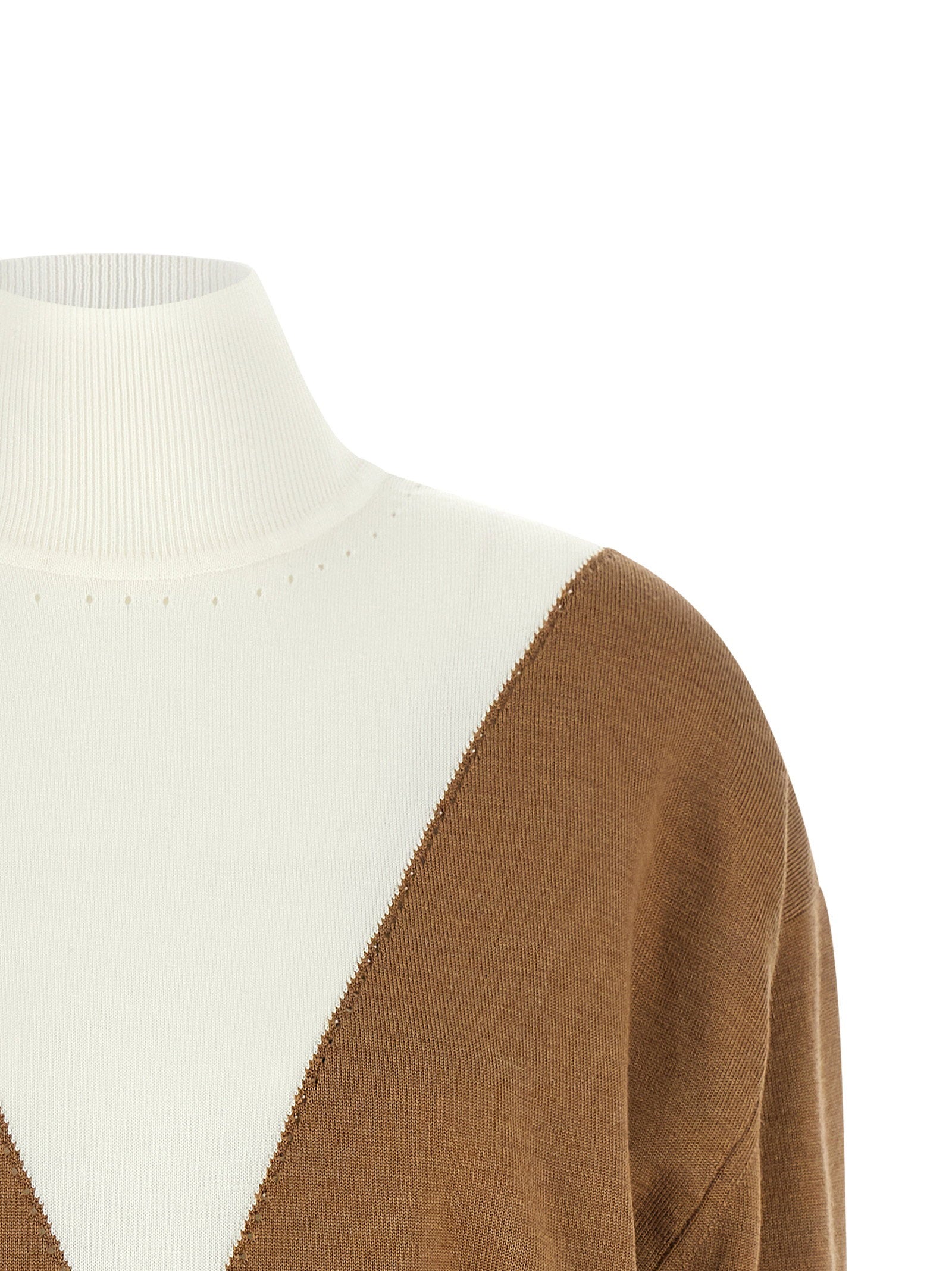 Paco Rabanne Sweater With Perforated Intarsia - view 3