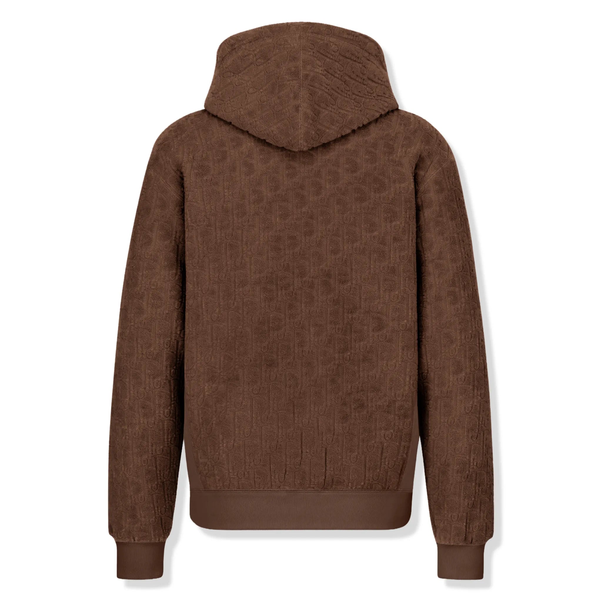 Dior Oblique Towelling Terry Brown Hoodie - view 2