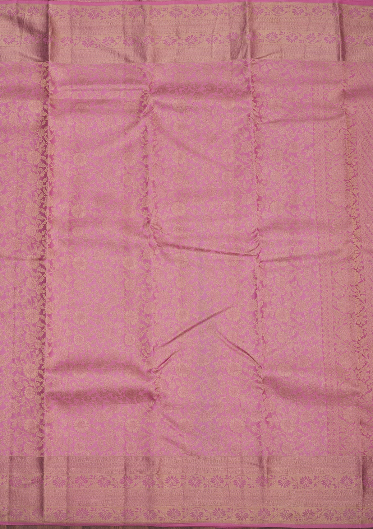 Koskii Baby Pink Zariwork Pure Silk Saree – Women's - view 6