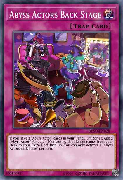 Yu-Gi-Oh! Abyss Actors Back Stage - LED3-EN055 - Common - 1st Edition