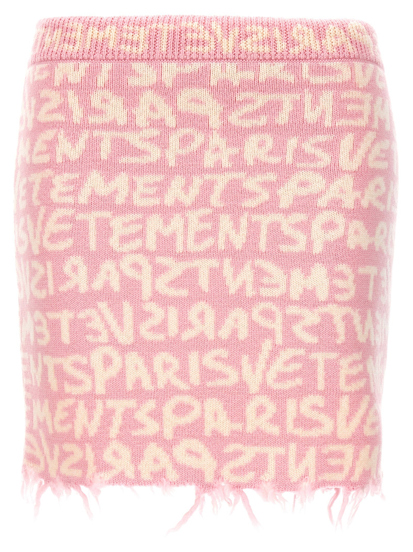 Vetements Graffiti Monogram Skirt – 100% merino wool