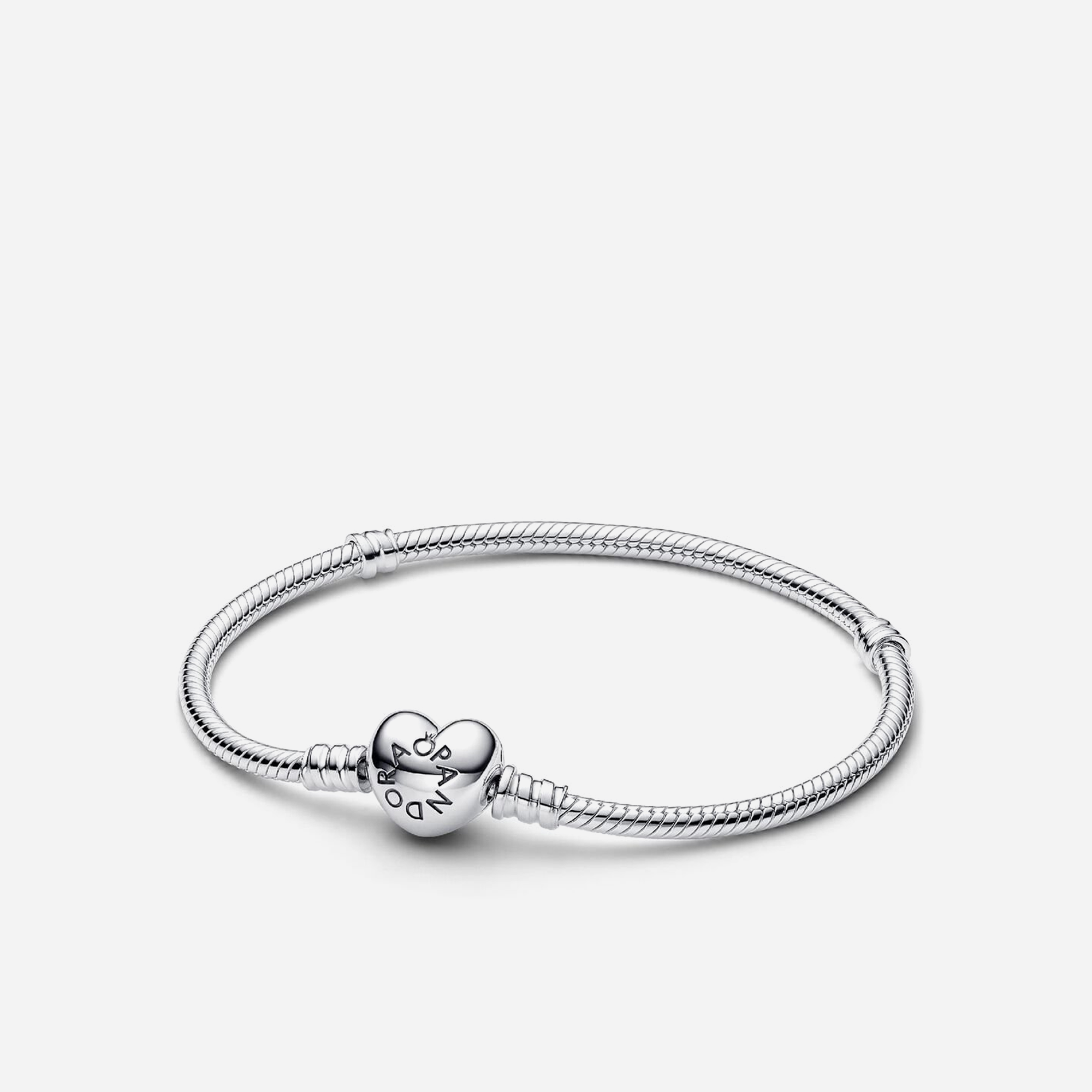 Moments heart snake – Pandora Moments Heart & Snake Chain Bracelet Sterling Silver