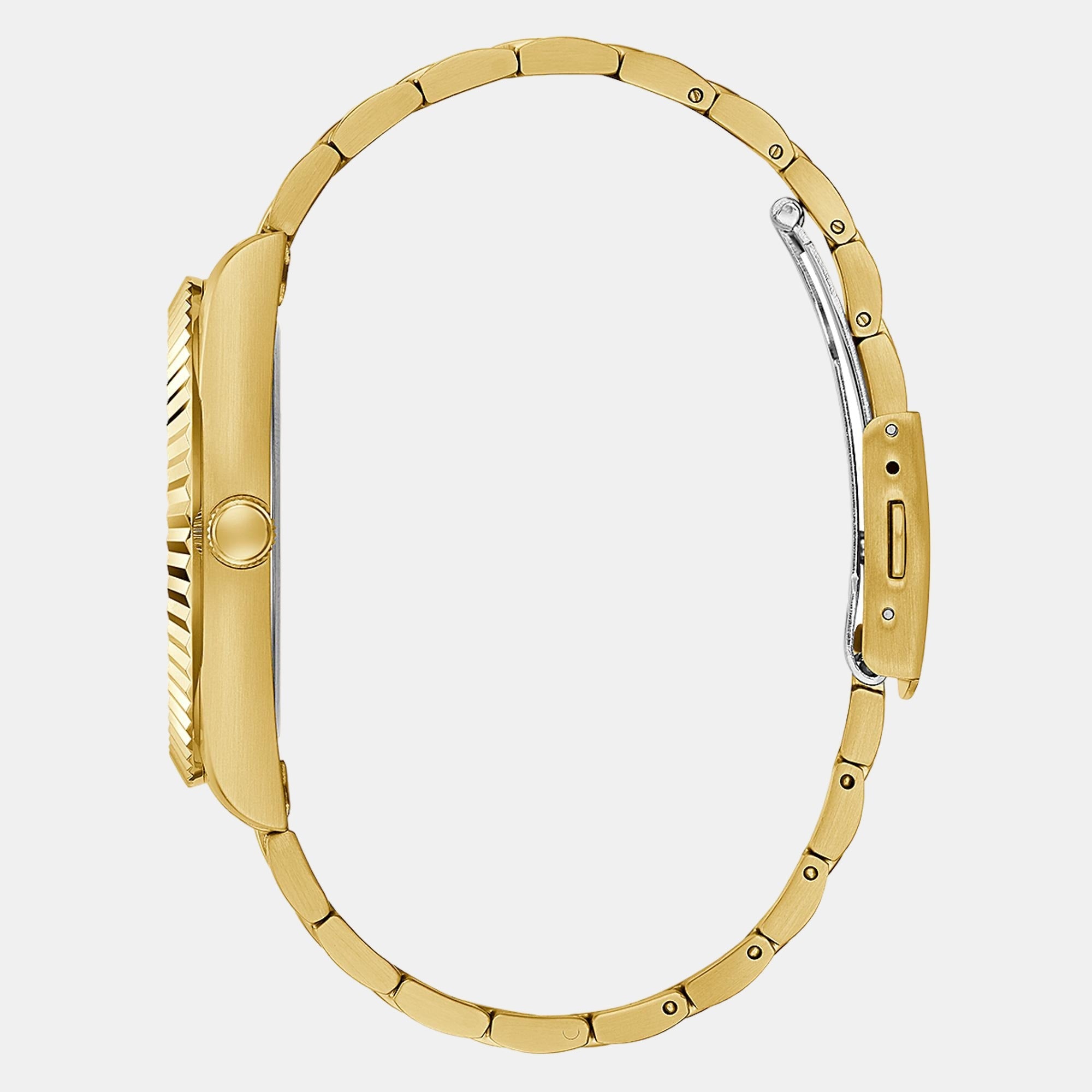 Guess Connoisseur Round Men Quartz Gold Dial Analog Stainless Steel Watch GW0542G2 - view 2