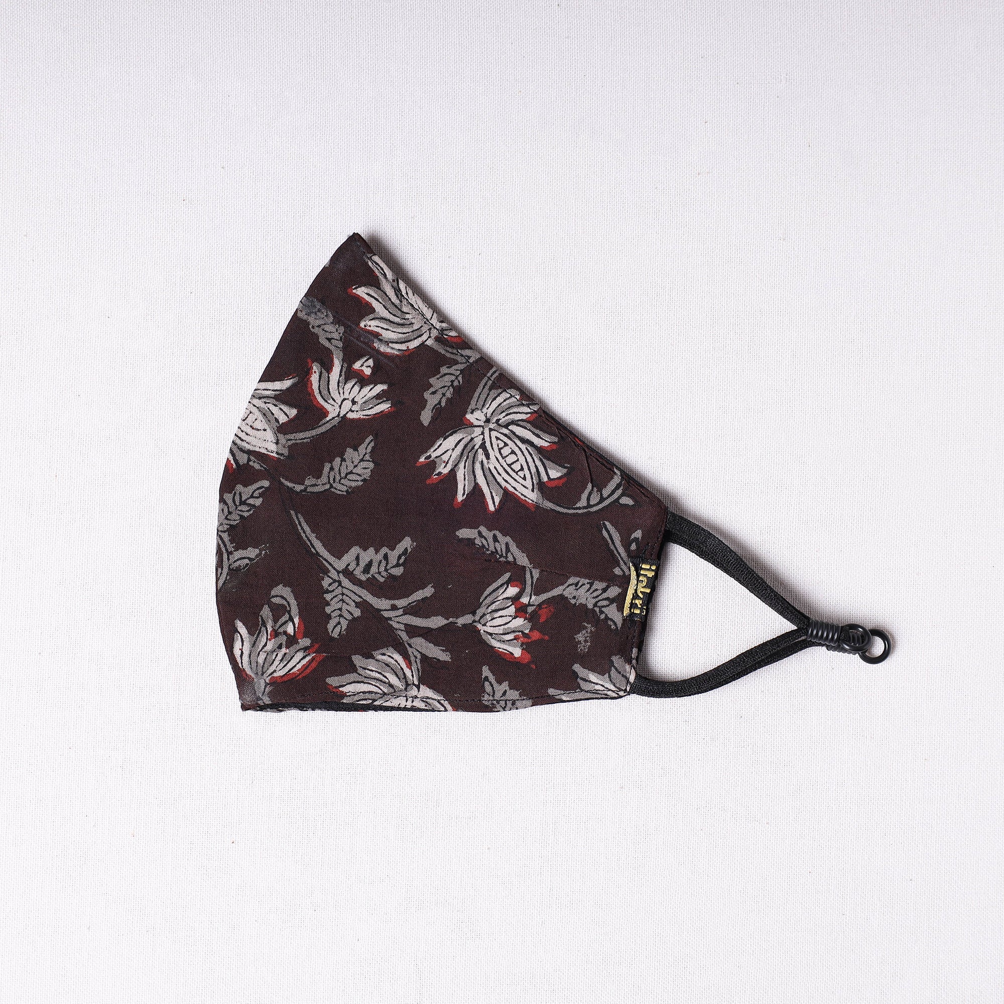 JALPARI Bagru Block Printed Cotton 3 Layer Snug Fit Face Cover