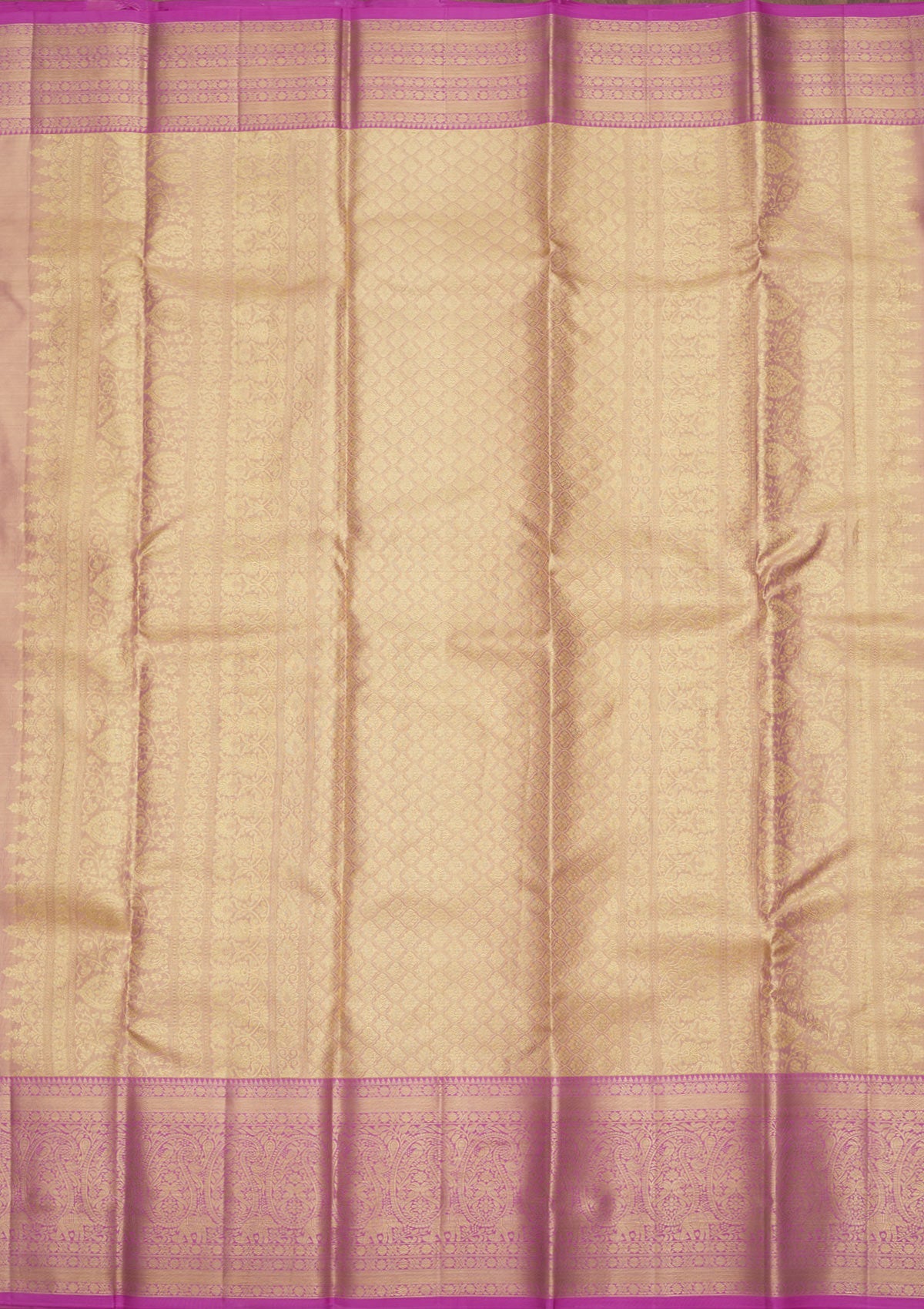 Koskii Mauve Zariwork Pure Silk Saree – Women's - view 5