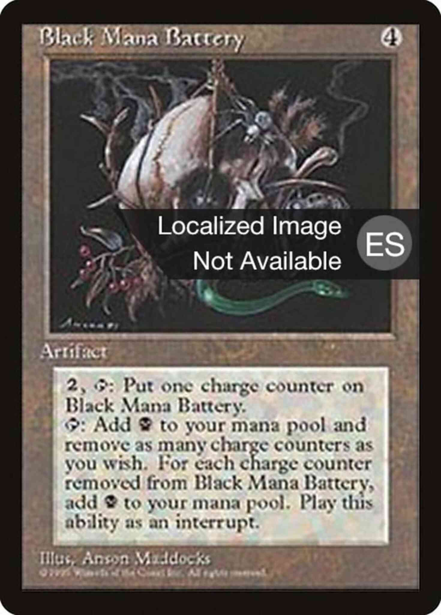 Magic Black Mana Battery - Spanish [298] [Fourth Edition Black Border: Spanish] [Non-Foil]