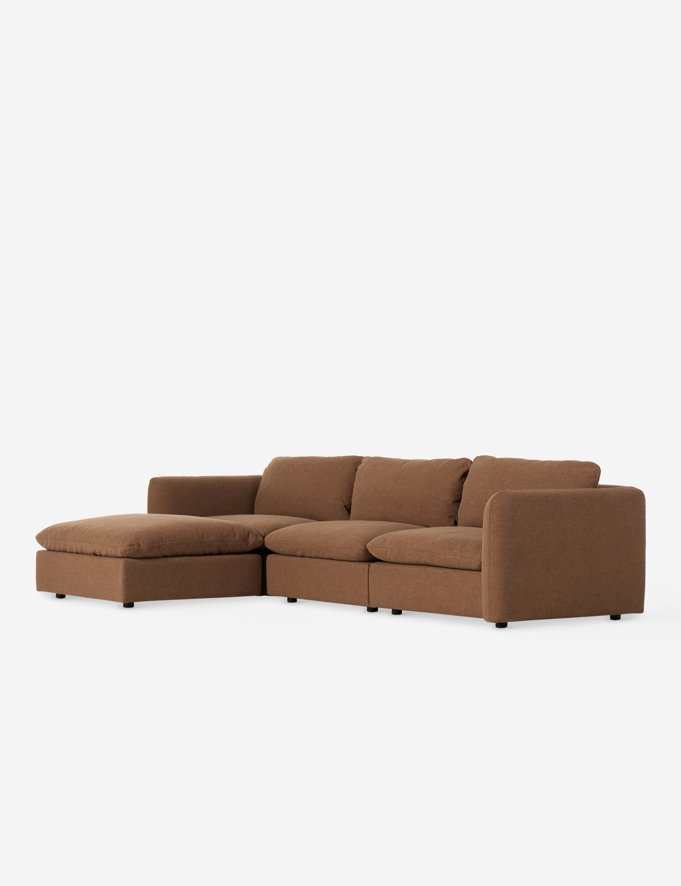 Lulu and Georgia Verbena Sectional Sofa With Ottoman - view 3