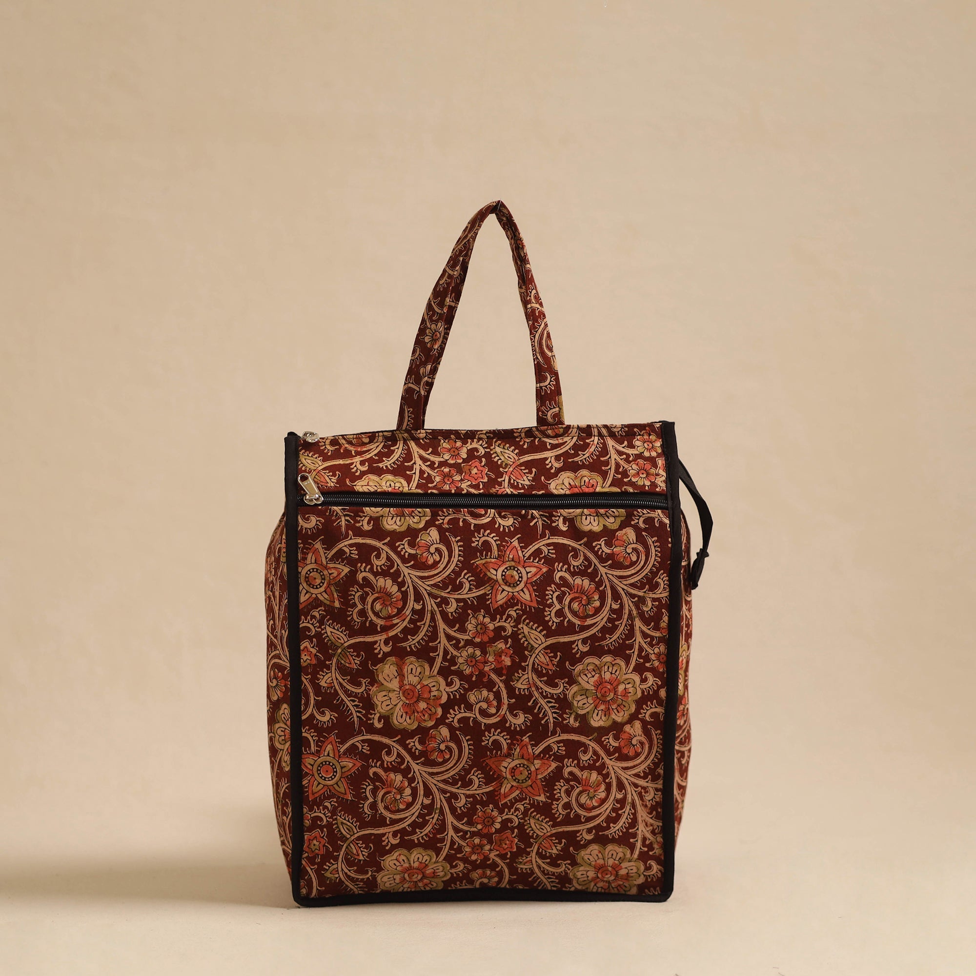 NOORI BAZAR Brown - Handcrafted Cotton Shopping Hand Bag 27