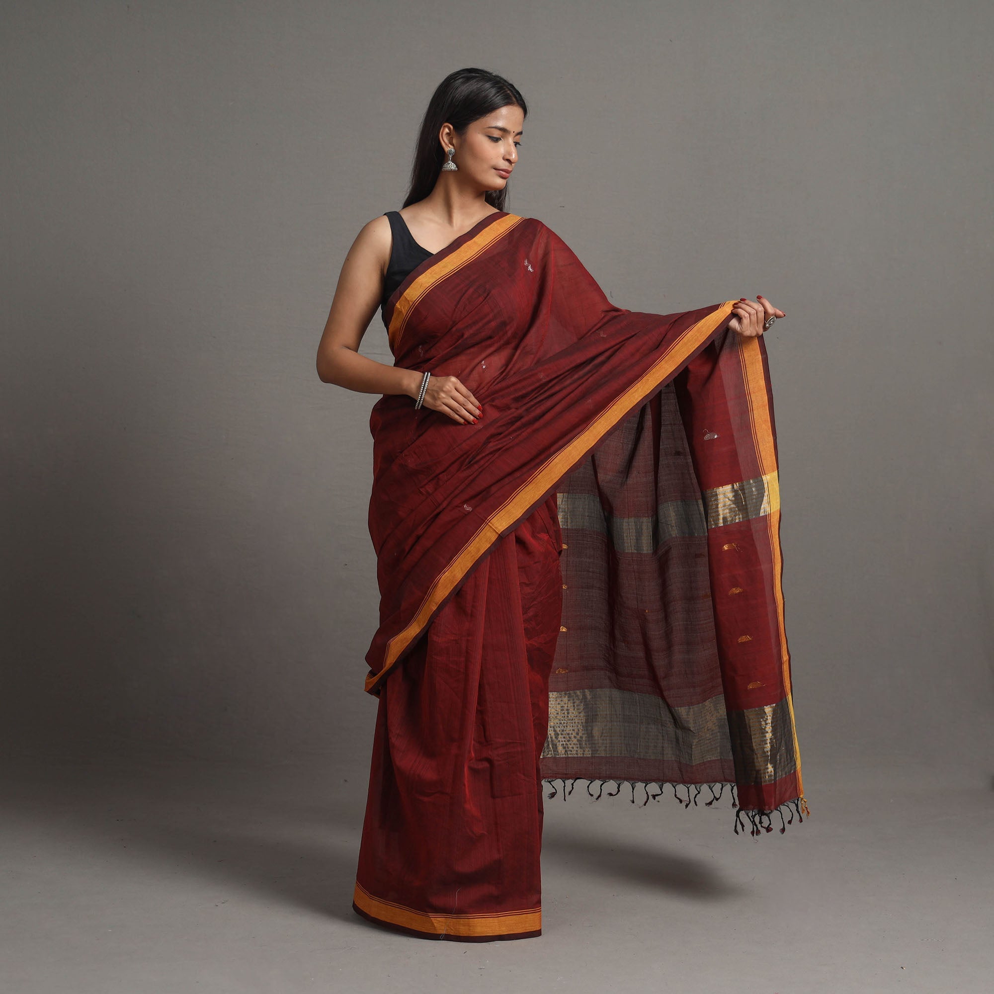 CHITRIKA Mogra Jamdani Cotton Handloom Saree 122 - view 2
