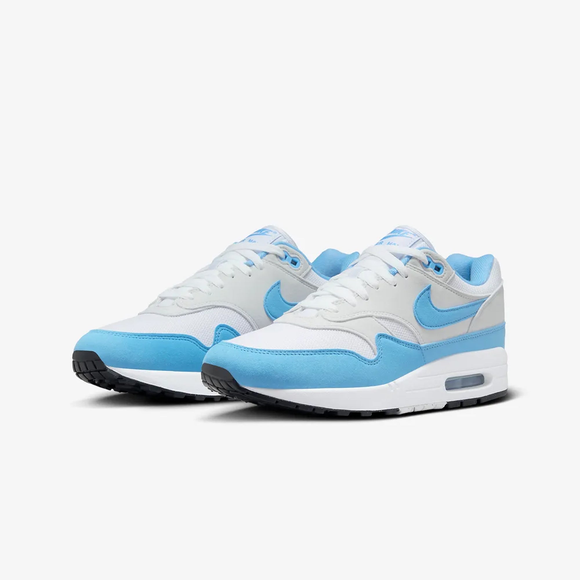 Nike | AIR MAX 1 { WHITE/UNIVERSITY BLUE-PHOTON DUST-BLACK