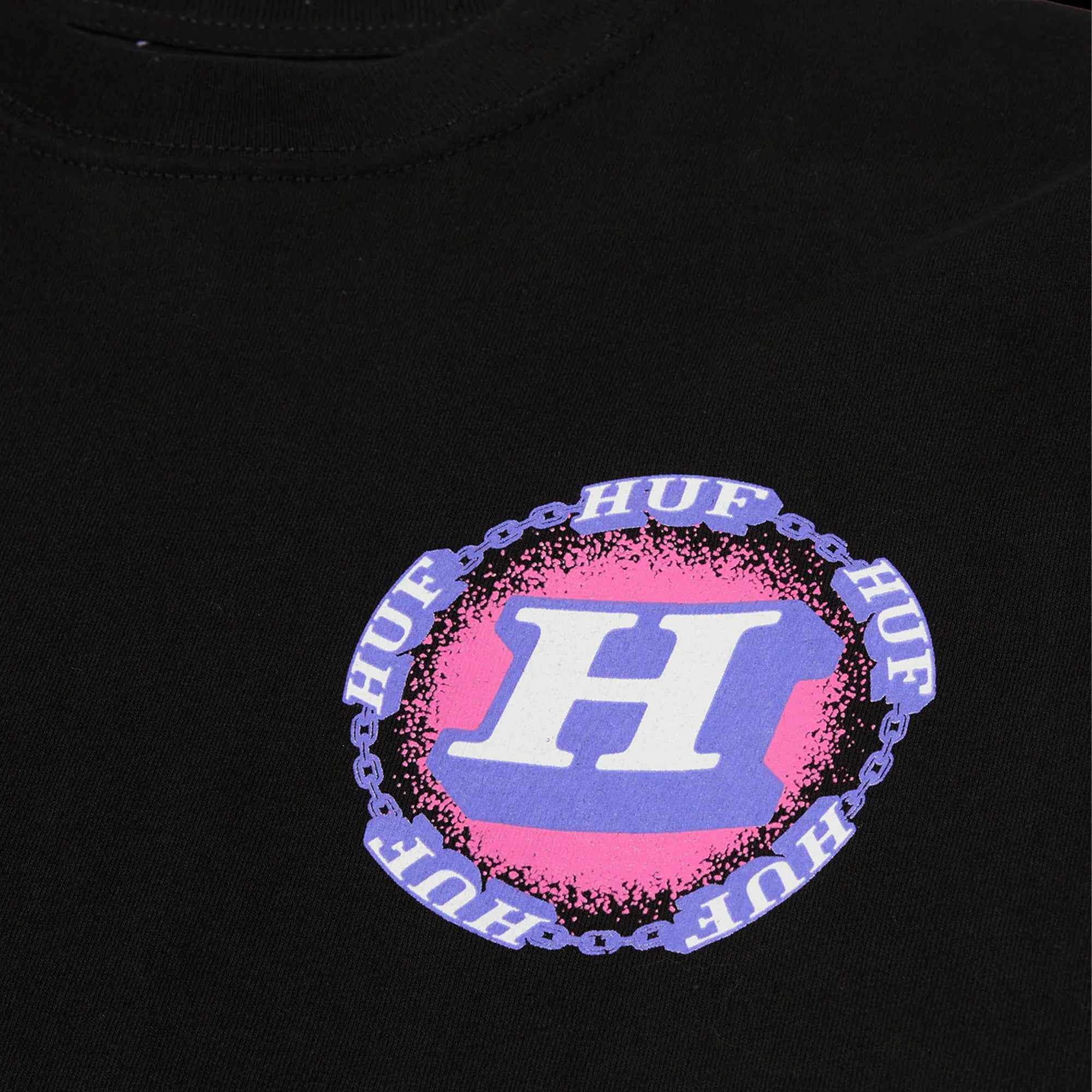 Huf | Dependable Long Sleeve T-shirt { Black - view 2