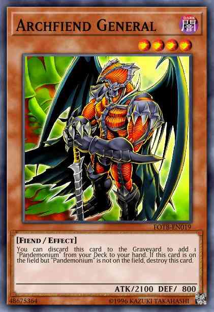 Yu-Gi-Oh! Archfiend General - FOTB-EN019 - Rare - Unlimited