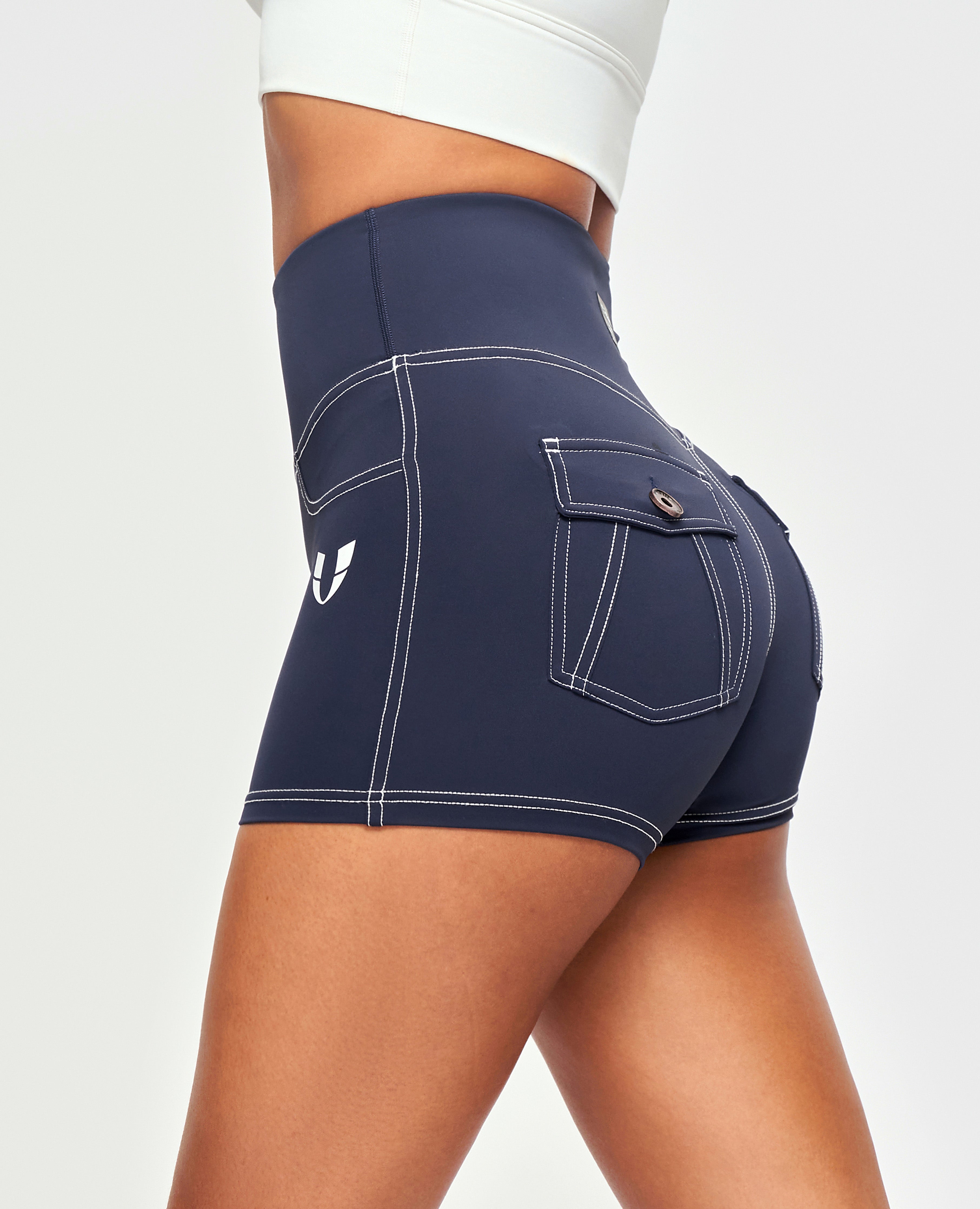 FIRM ABS Cargo Short Shorts - Navy Blue