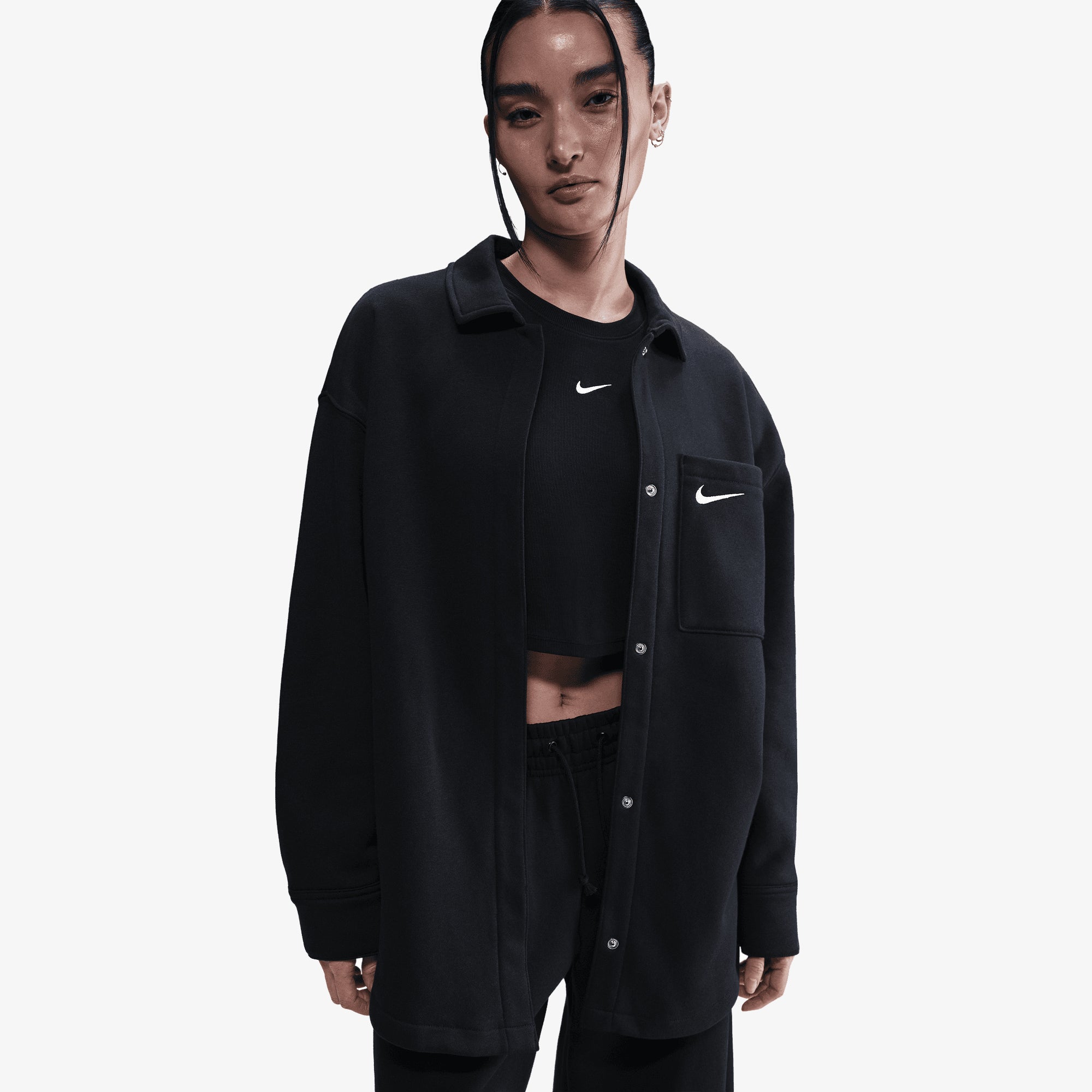 Phoenix fleece black – Nike | Phoenix Fleece { Black/sail