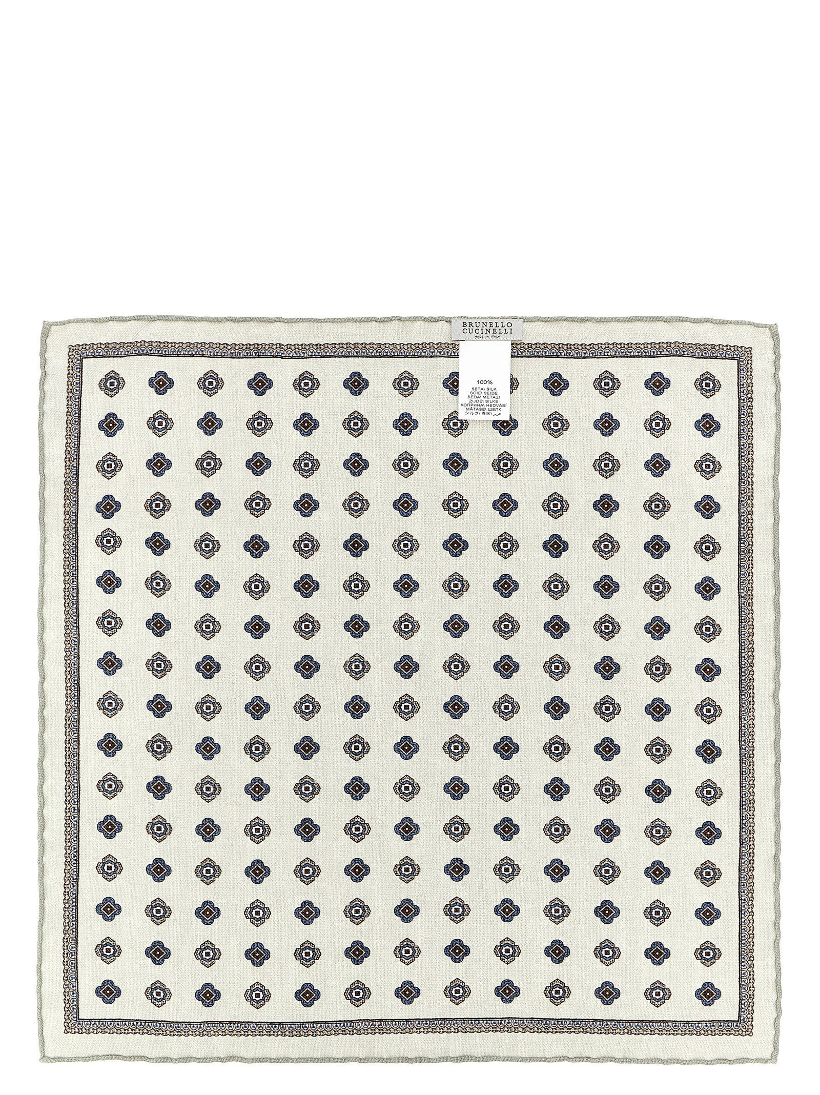 Brunello Cucinelli Double-face Pocket Clutch – 100% silk - view 2
