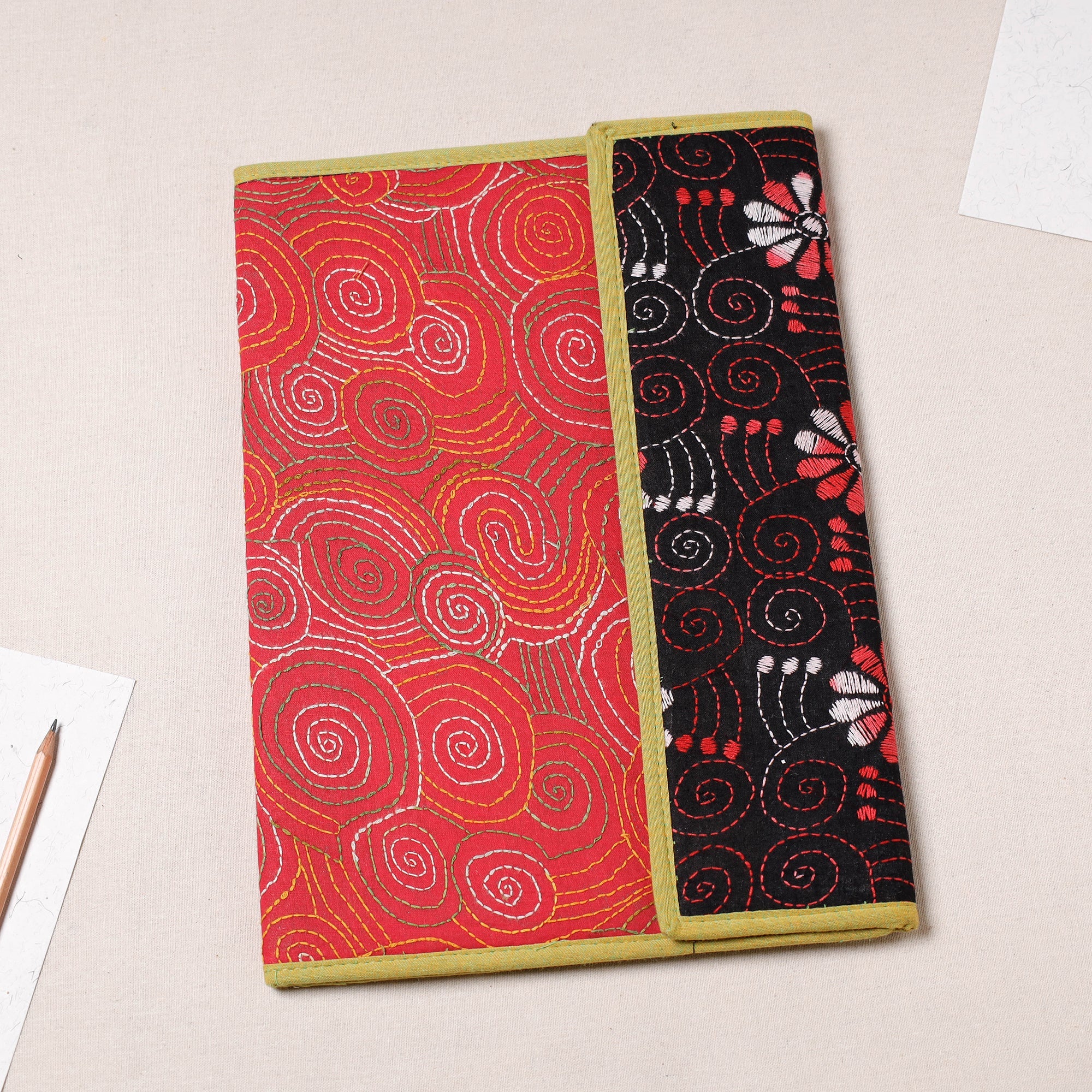 ASALKAAR Bengal Kantha Work Handcrafted File Folder