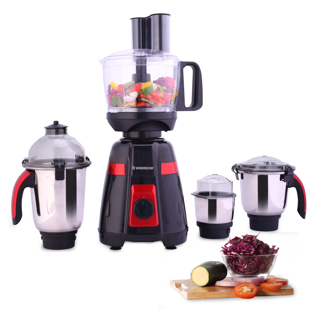 Wonderchef Platinum Food Processor-Mixer-Grinder | 750W Copper Motor