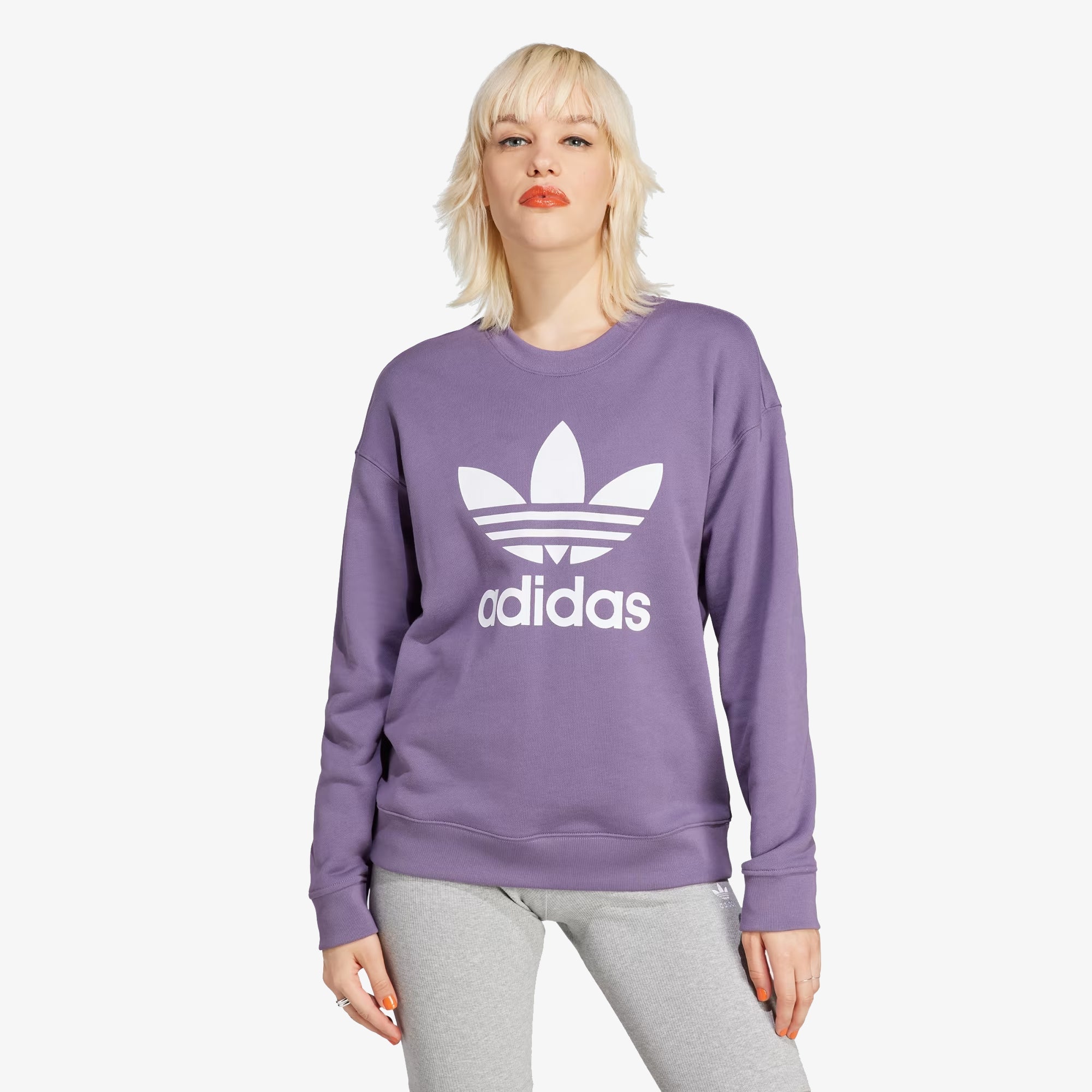Adidas Originals | TREFOIL CREW SWEATSHIRT { SHADOW VIOLET - view 7