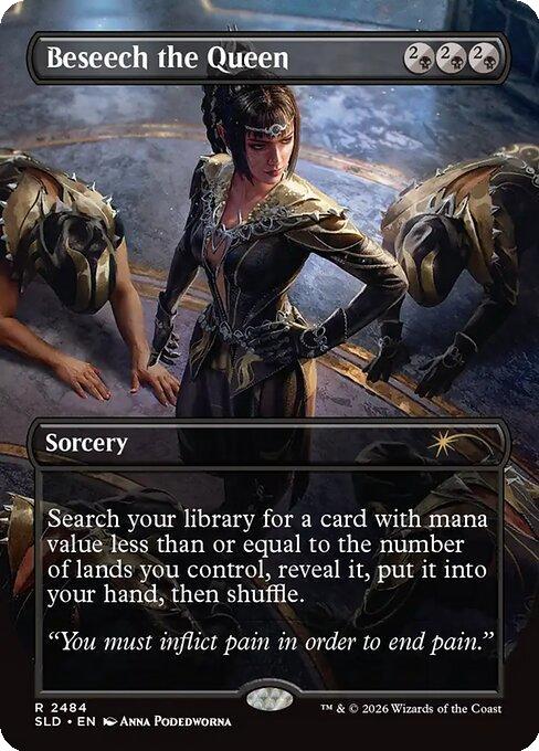 Magic Beseech the Queen [2484] [Borderless] [D&D: Shadowheart's Devotion] [Secret Lair Drop] [Non-Foil]